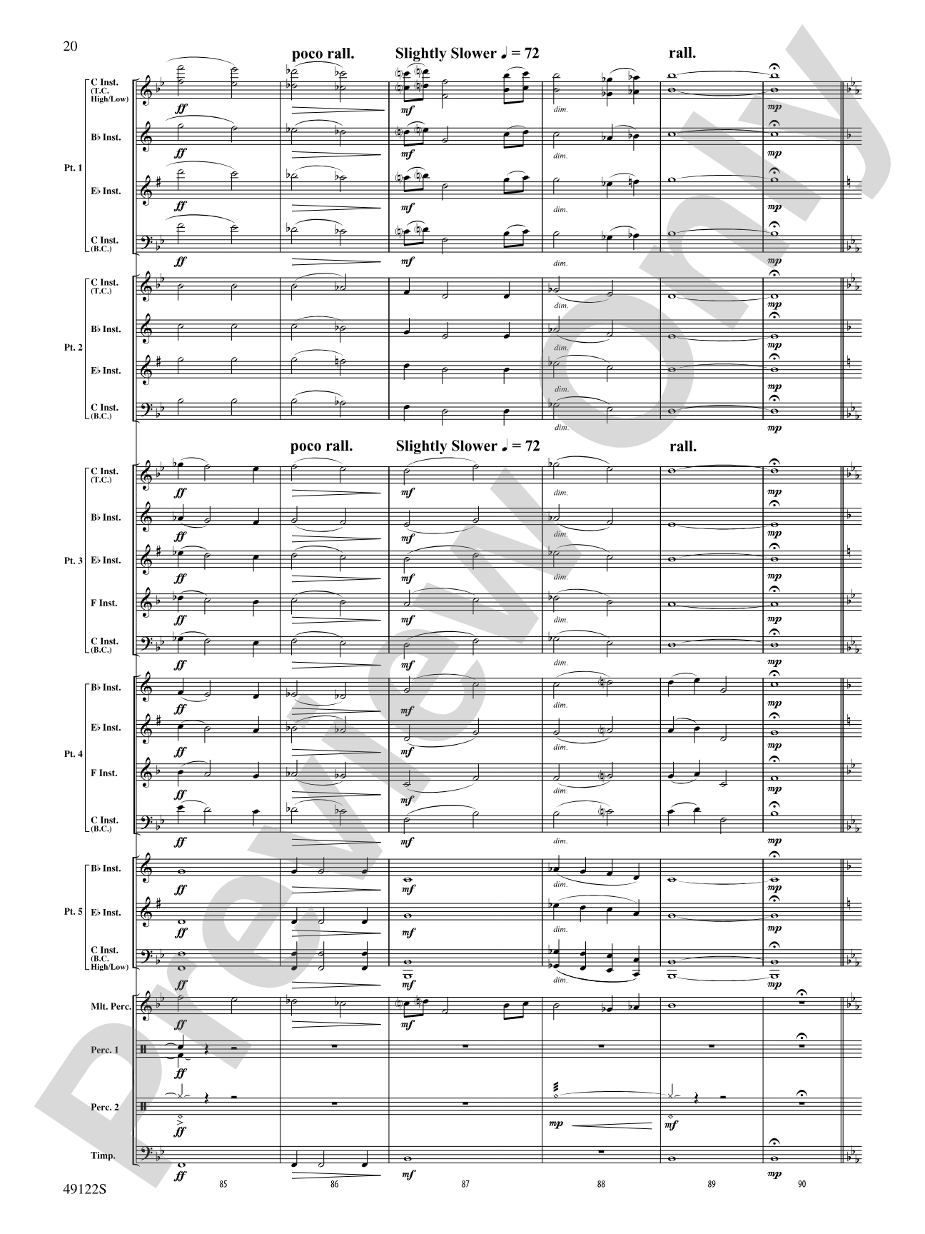Ride Through the Valley: Flexible Band/String Ensemble Score & Parts