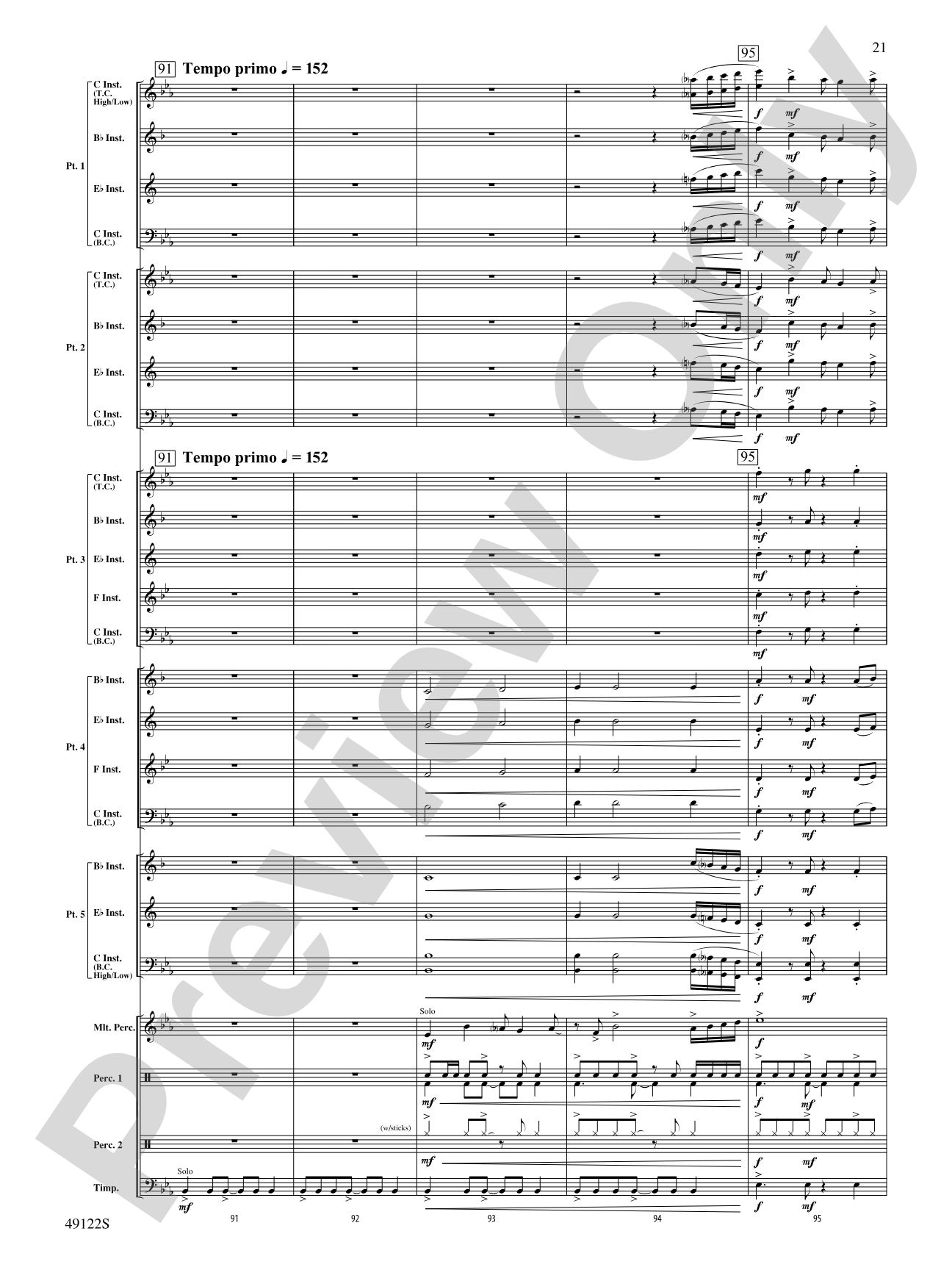 Ride Through the Valley: Flexible Band/String Ensemble Score & Parts