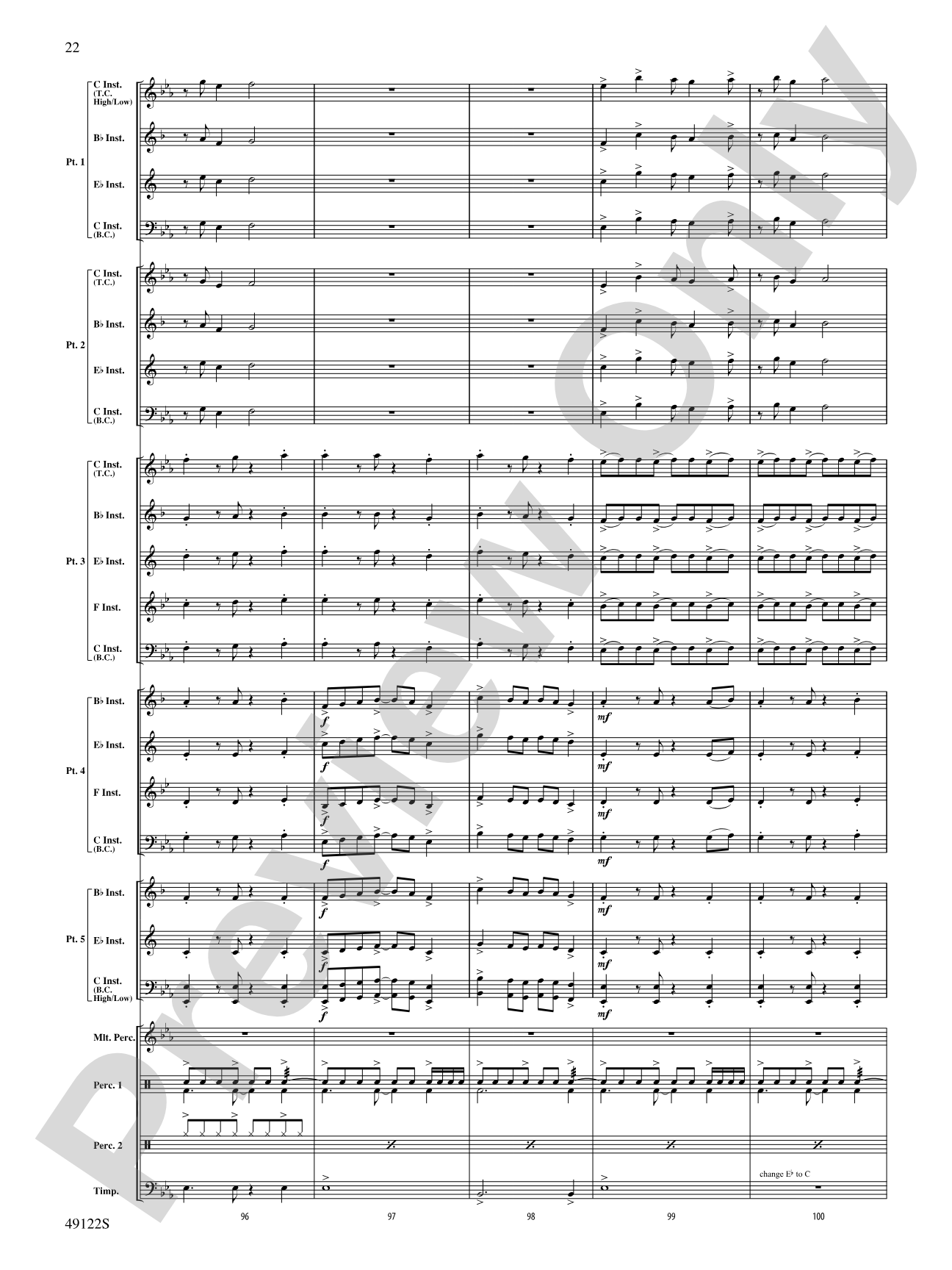 Ride Through the Valley: Flexible Band/String Ensemble Score & Parts