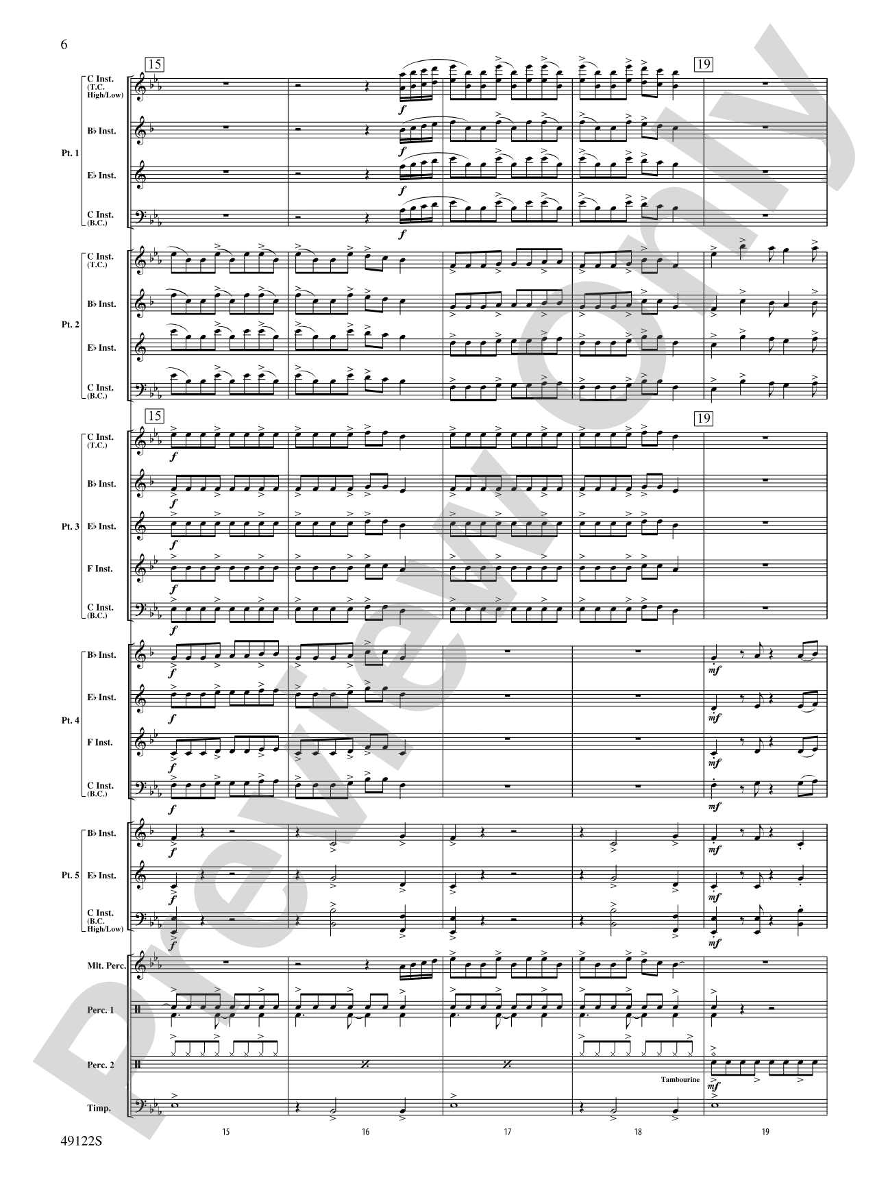 Ride Through the Valley: Flexible Band/String Ensemble Score & Parts