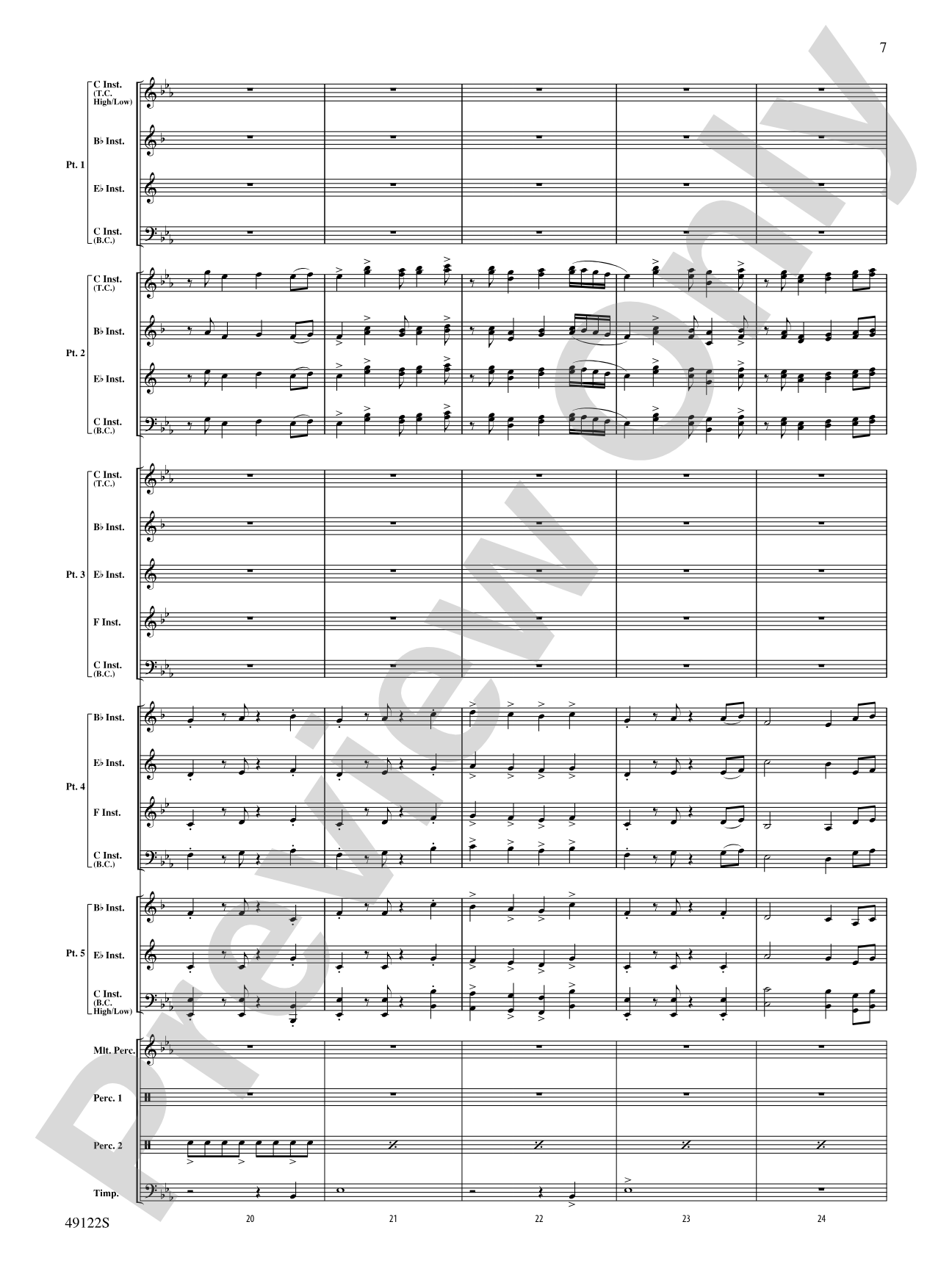 Ride Through the Valley: Flexible Band/String Ensemble Score & Parts
