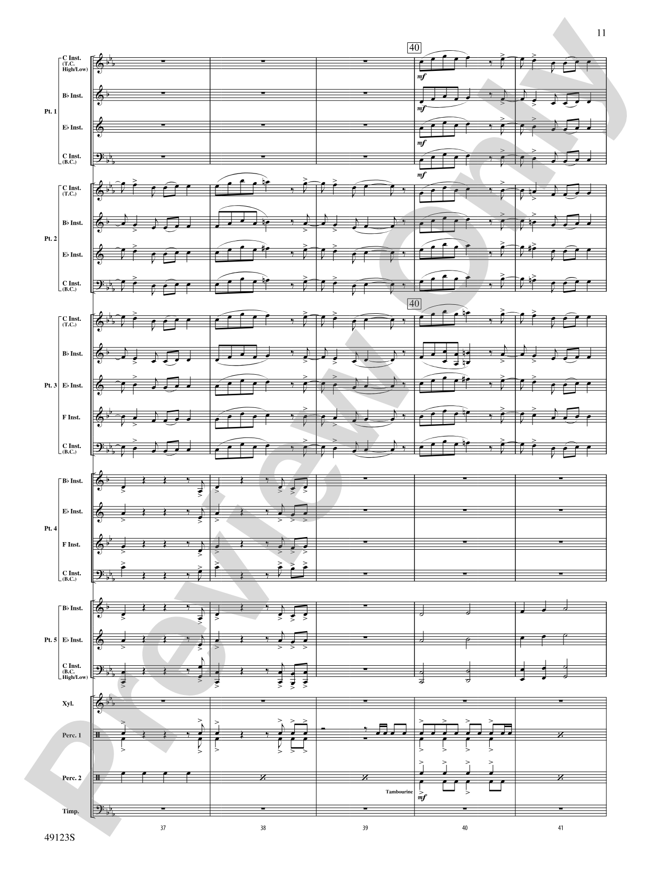 Flamingo Road: Flexible Band/String Ensemble Score & Parts