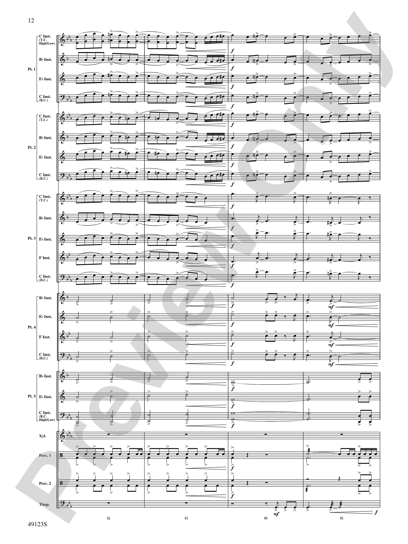 Flamingo Road: Flexible Band/String Ensemble Score & Parts