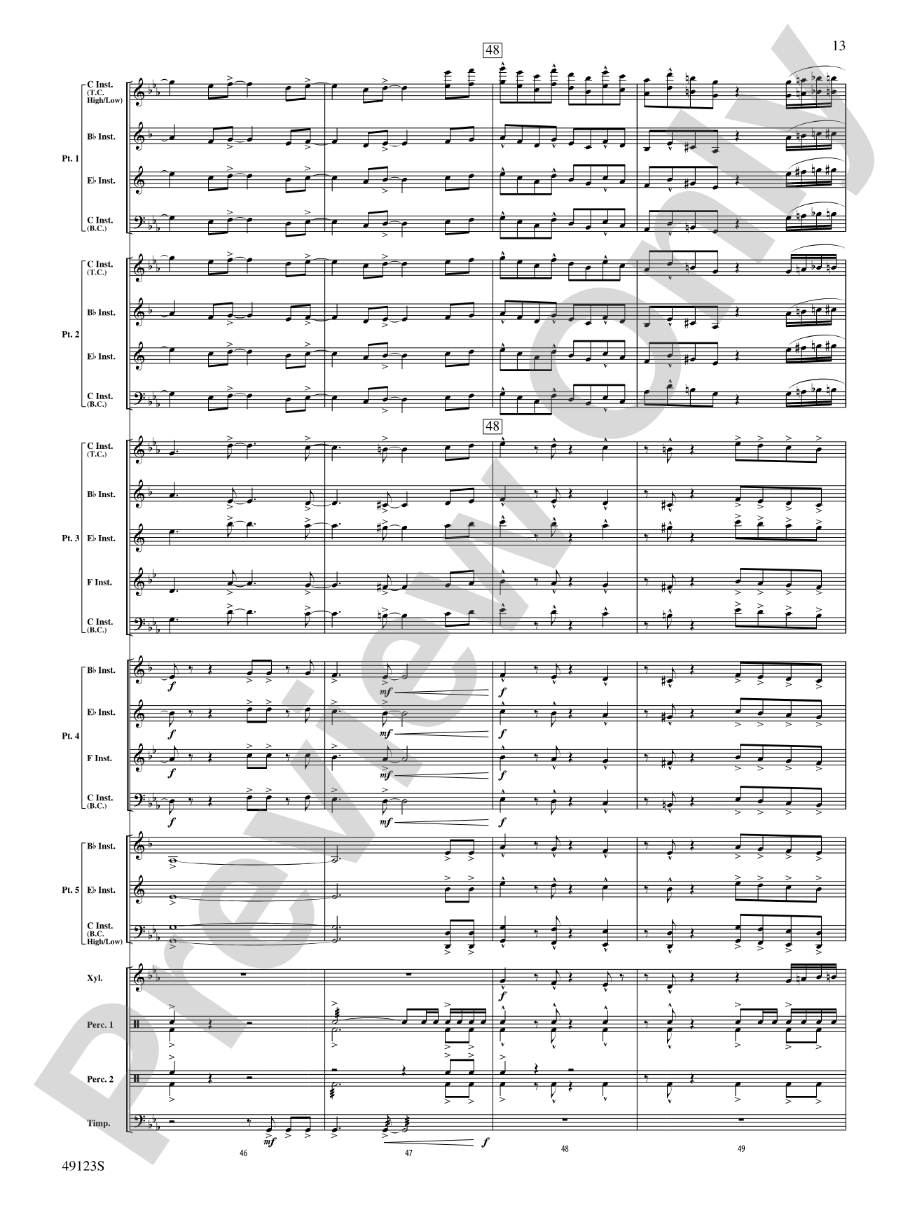 Flamingo Road: Flexible Band/String Ensemble Score & Parts