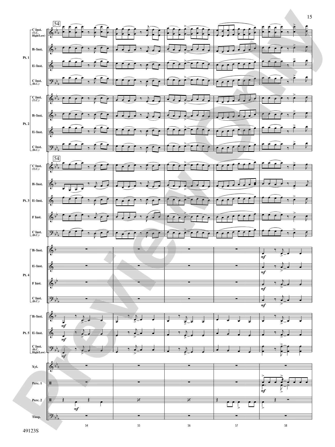Flamingo Road: Flexible Band/String Ensemble Score & Parts