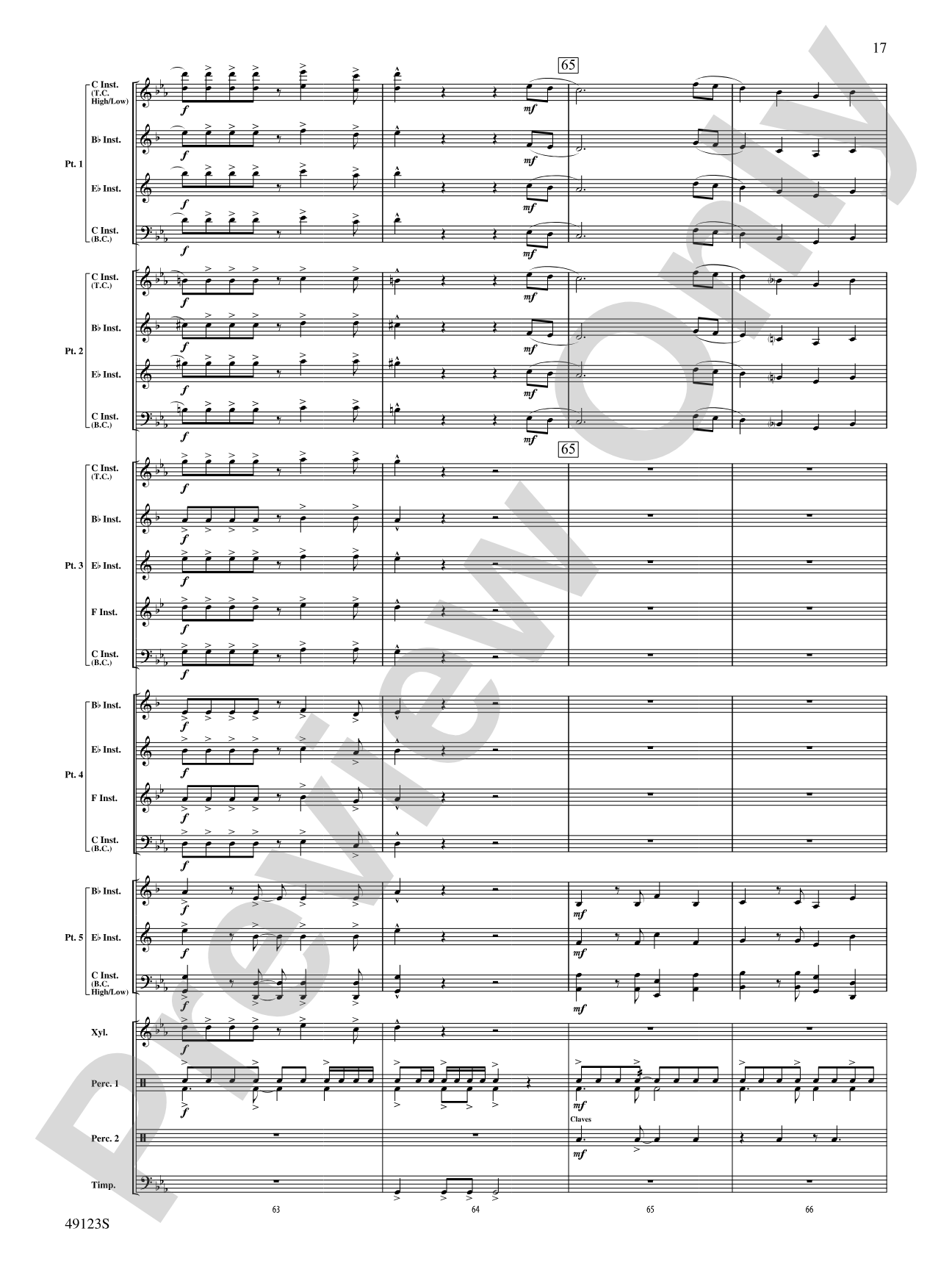 Flamingo Road: Flexible Band/String Ensemble Score & Parts