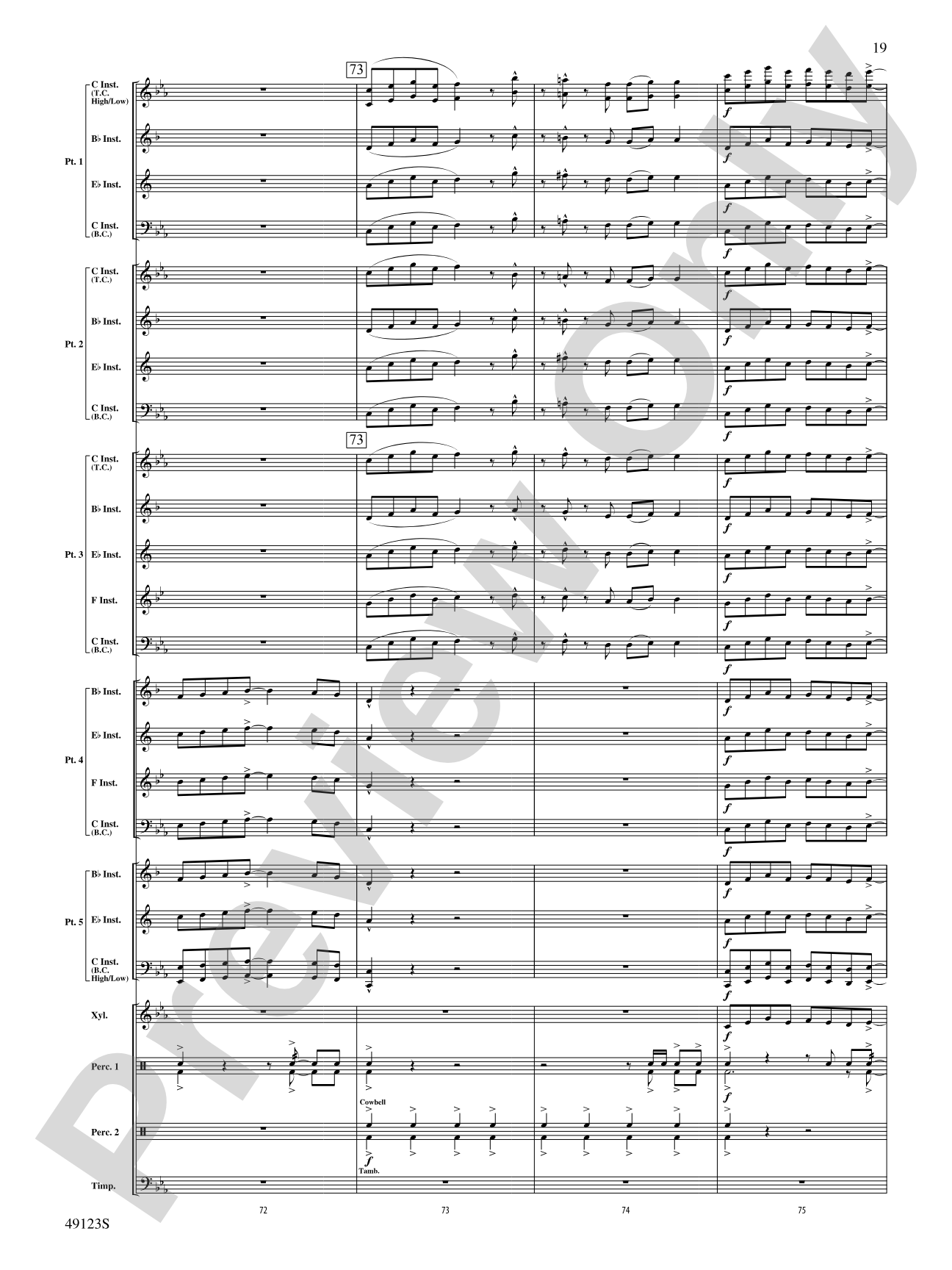 Flamingo Road: Flexible Band/String Ensemble Score & Parts