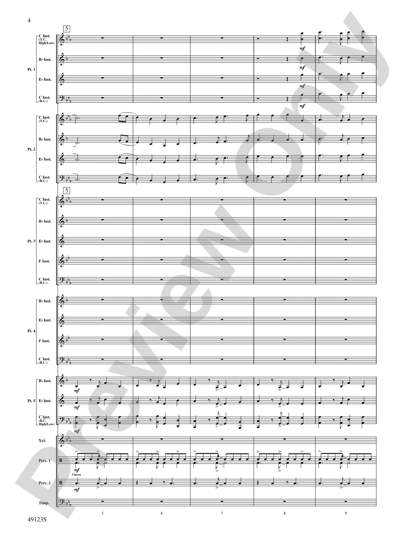 Flamingo Road: Flexible Band/String Ensemble Score & Parts