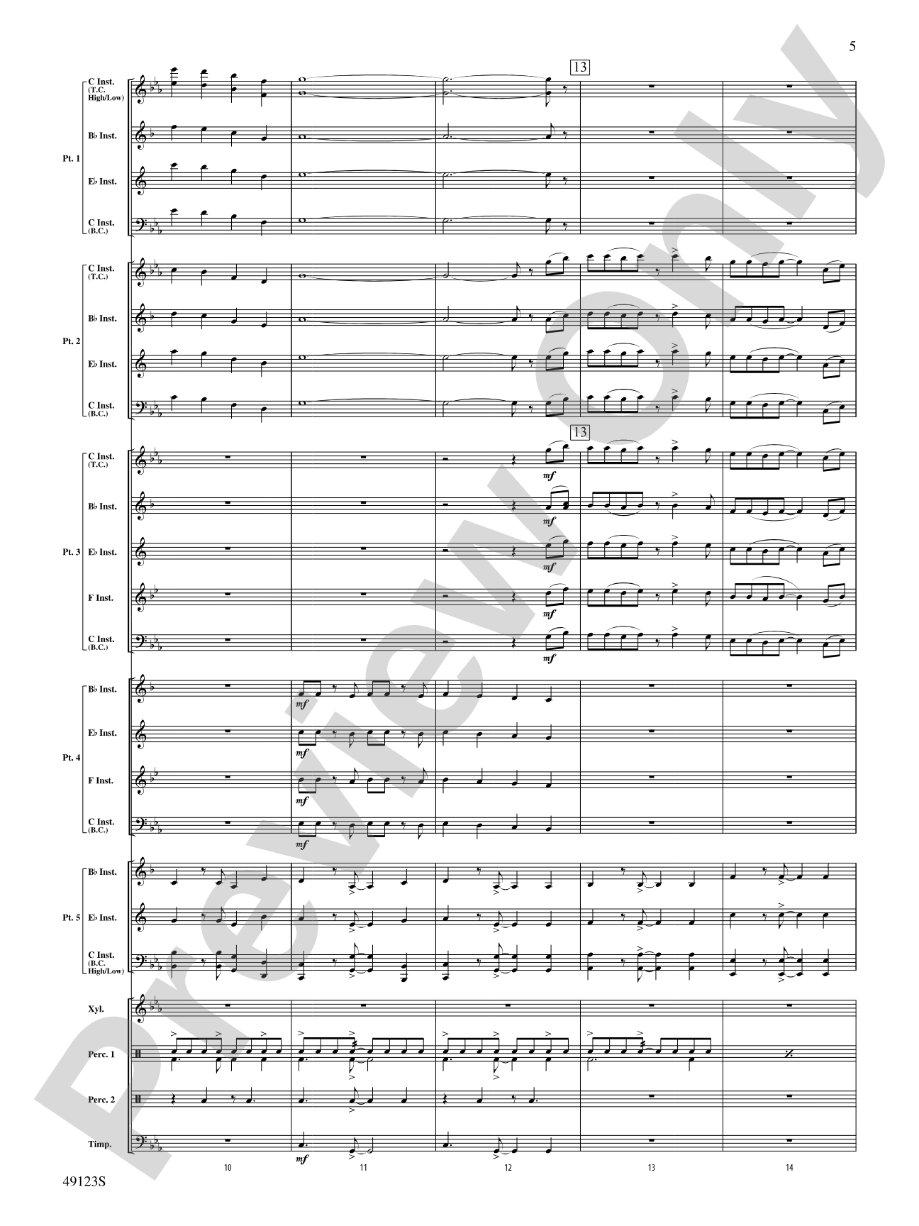 Flamingo Road: Flexible Band/String Ensemble Score & Parts