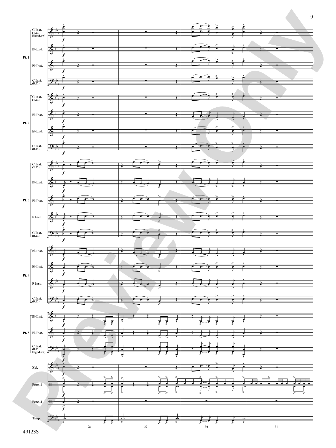 Flamingo Road: Flexible Band/String Ensemble Score & Parts