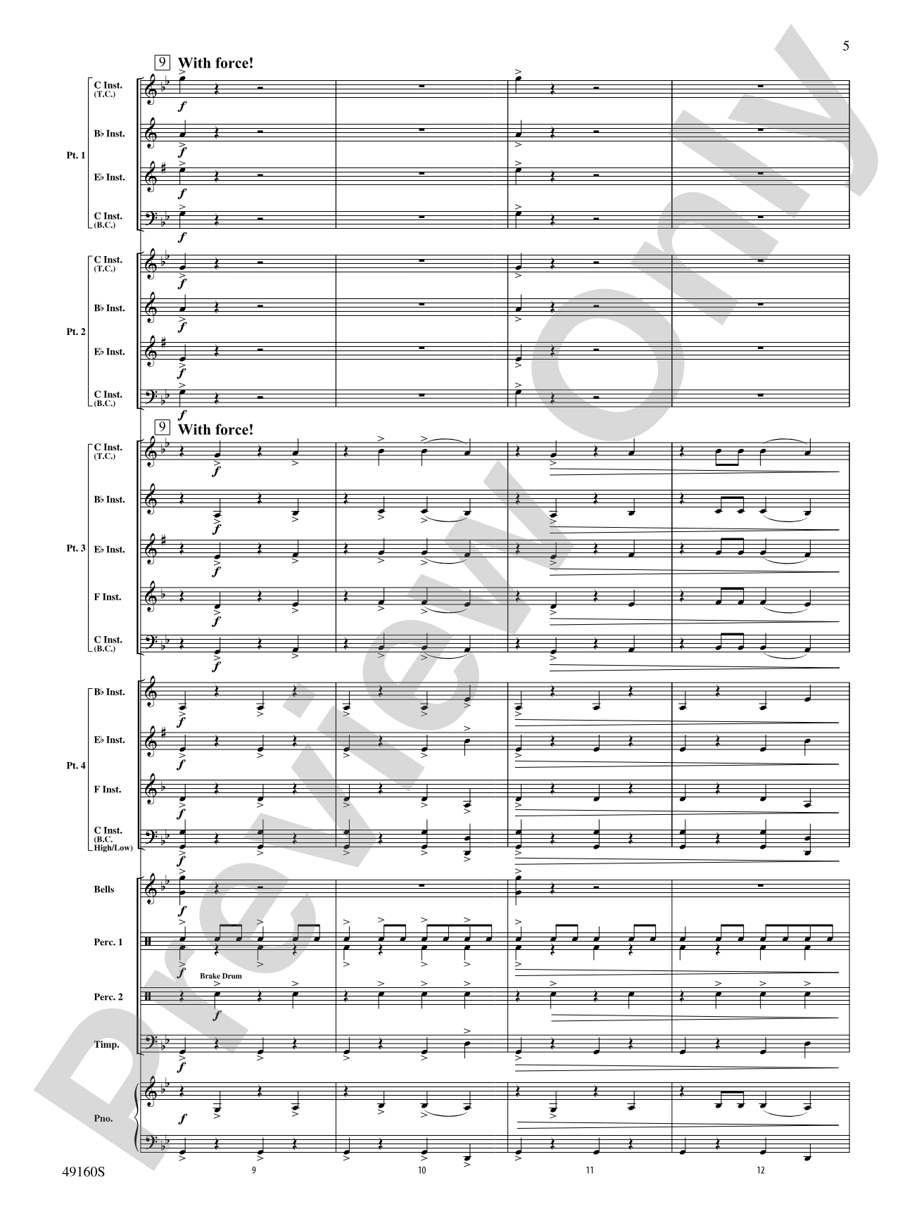 Vulcan's Forge: Flexible Band/String Ensemble Score & Parts