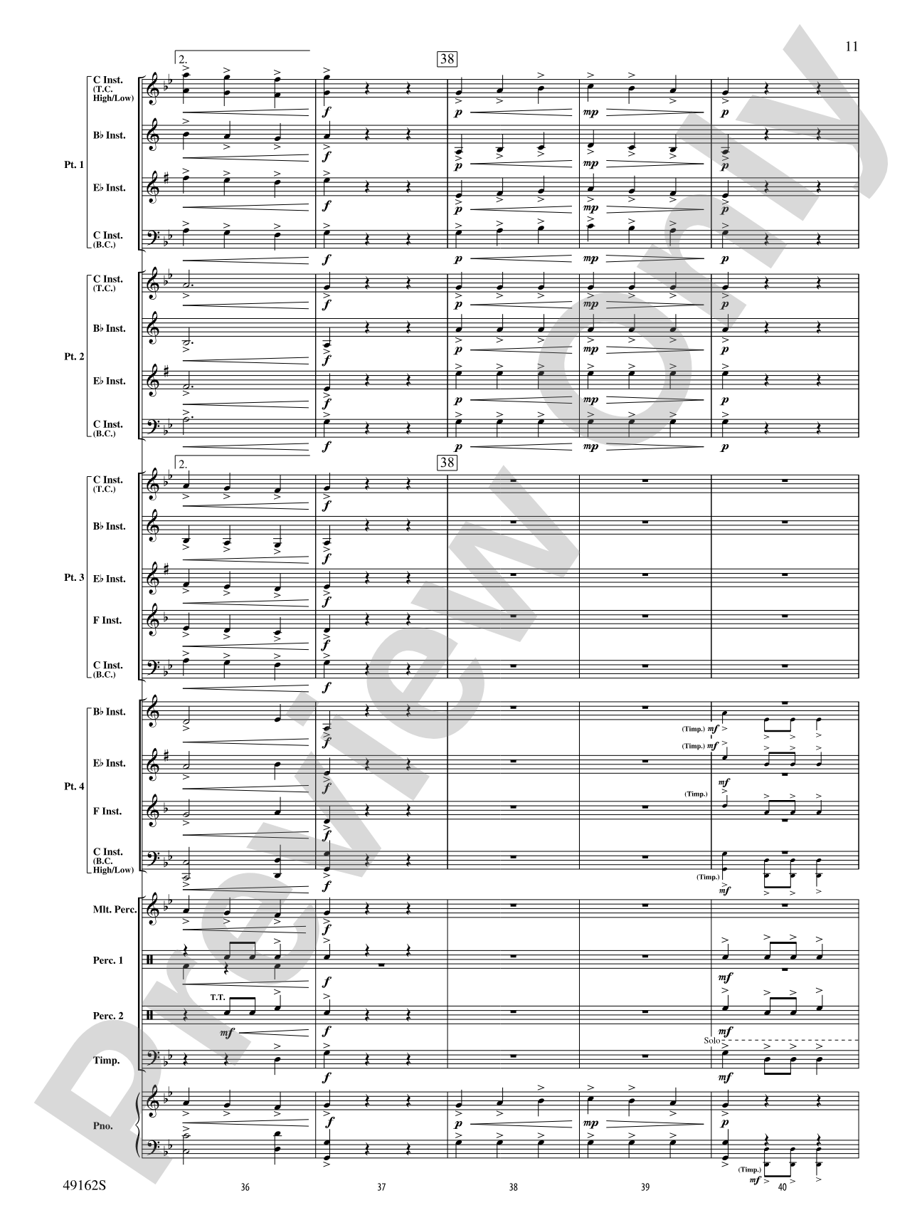 Residence of the Lords: Flexible Band/String Ensemble Score & Parts