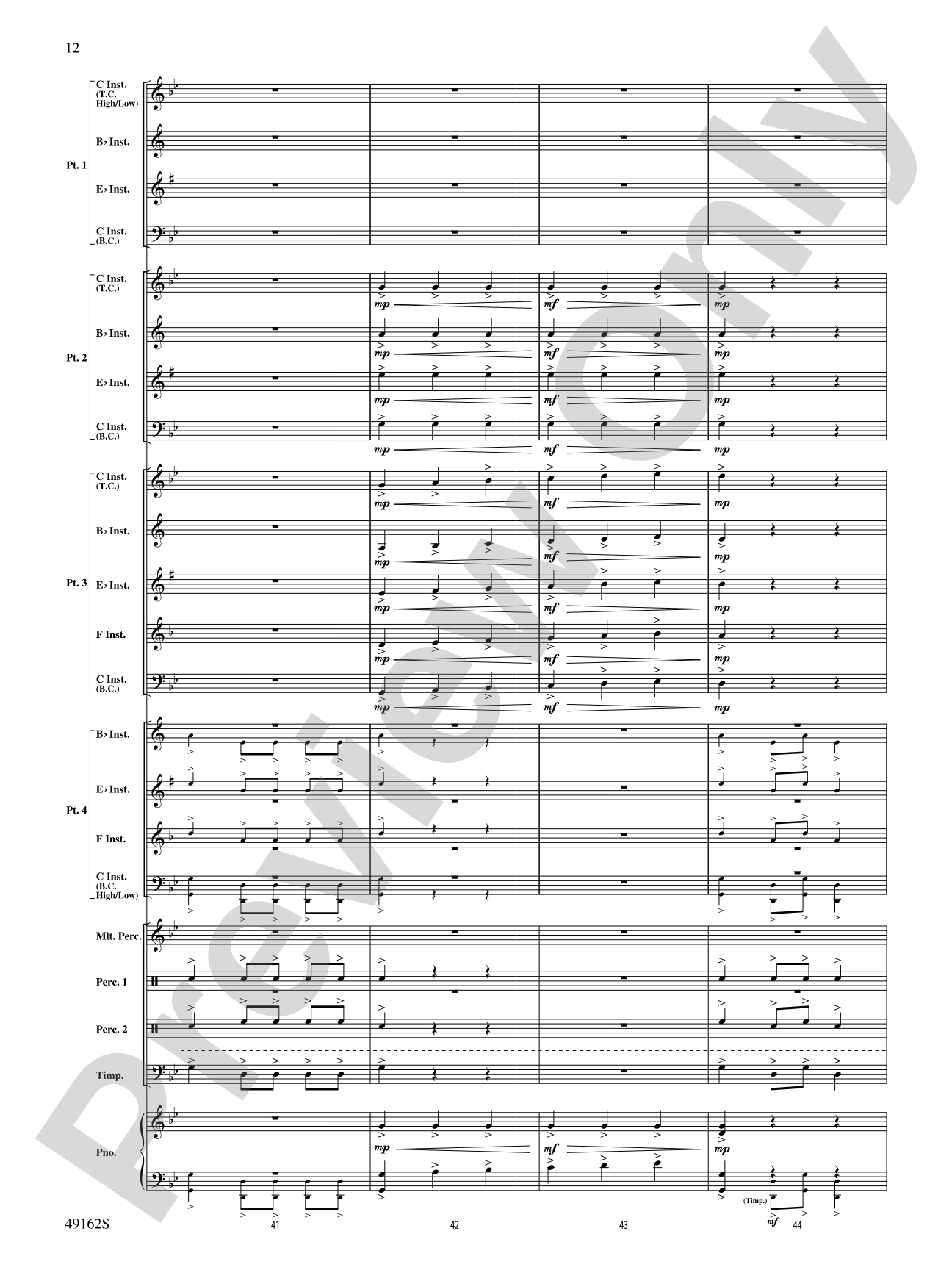 Residence of the Lords: Flexible Band/String Ensemble Score & Parts