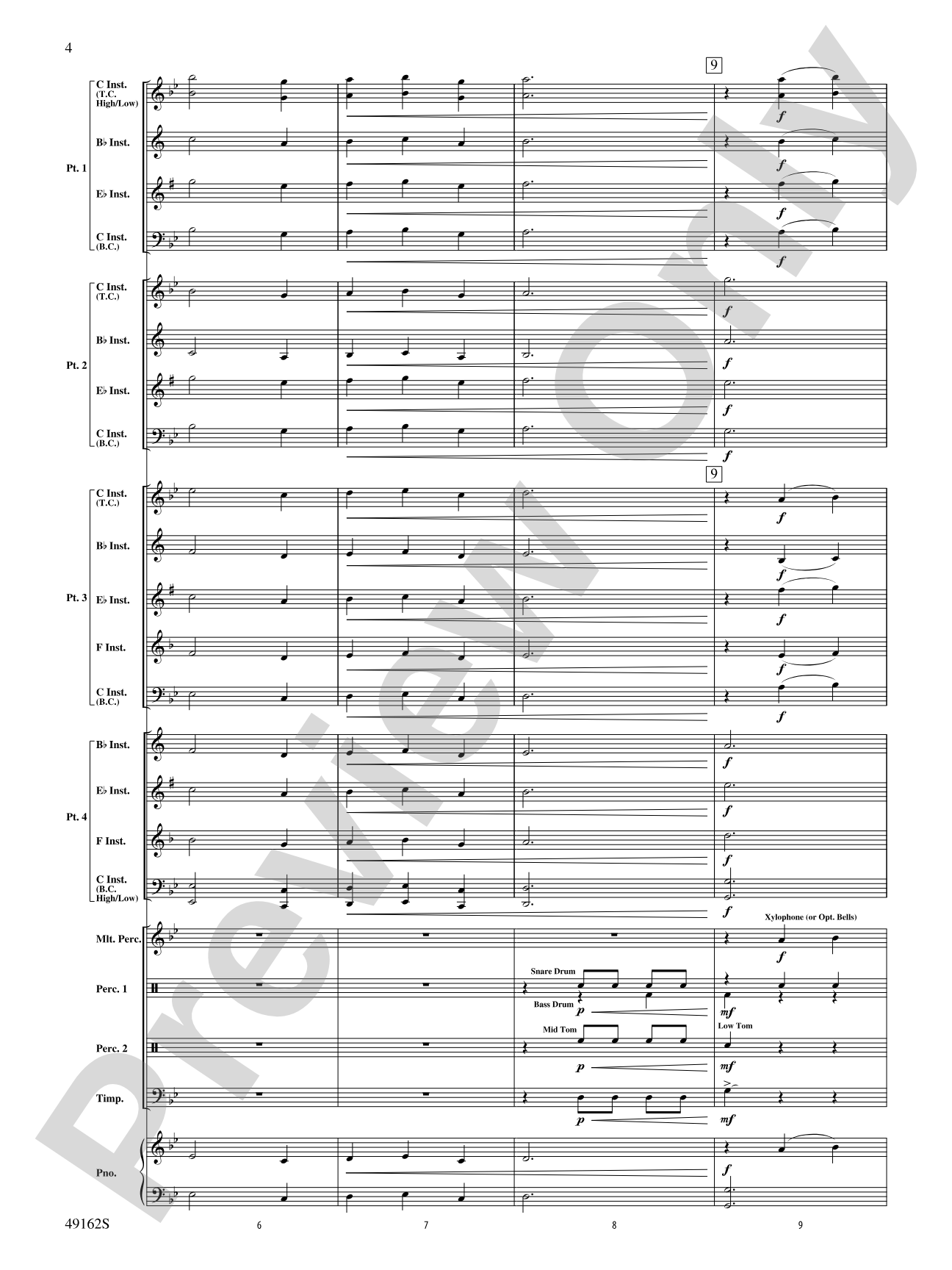 Residence of the Lords: Flexible Band/String Ensemble Score & Parts