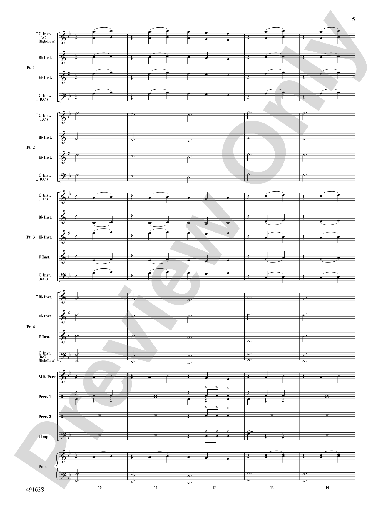Residence of the Lords: Flexible Band/String Ensemble Score & Parts