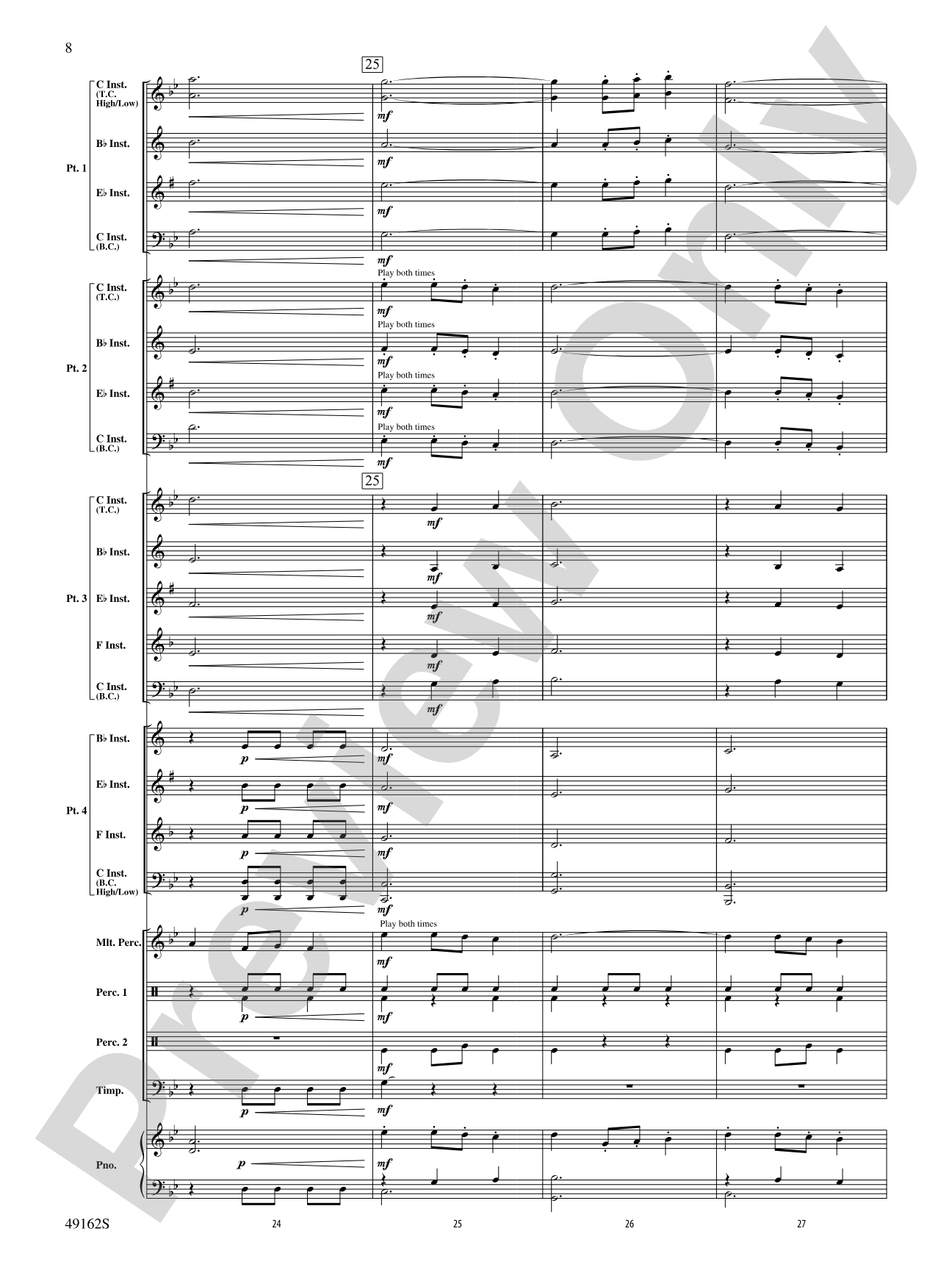 Residence of the Lords: Flexible Band/String Ensemble Score & Parts