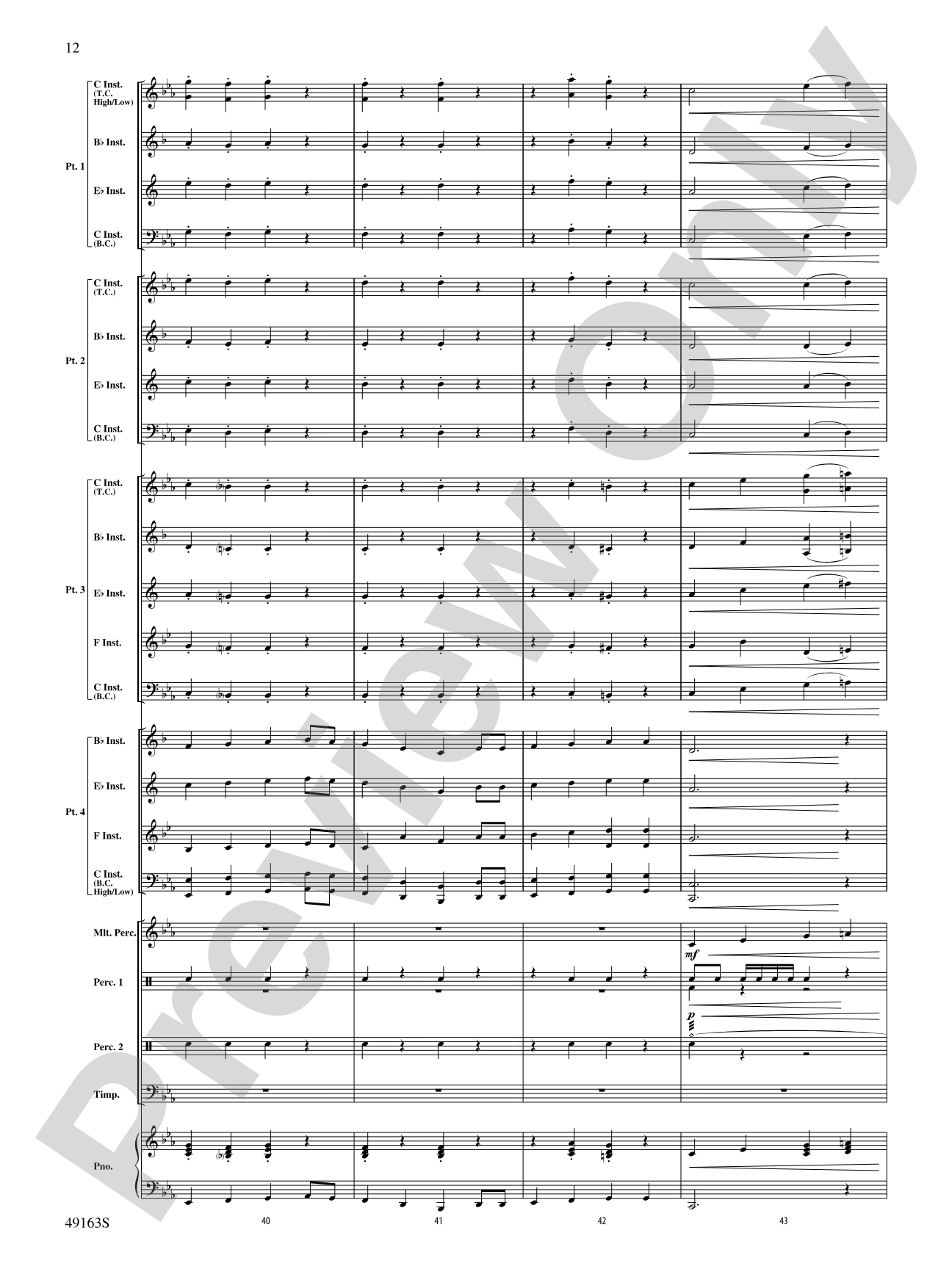 Christmas Holiday March: Flexible Band/String Ensemble Score & Parts