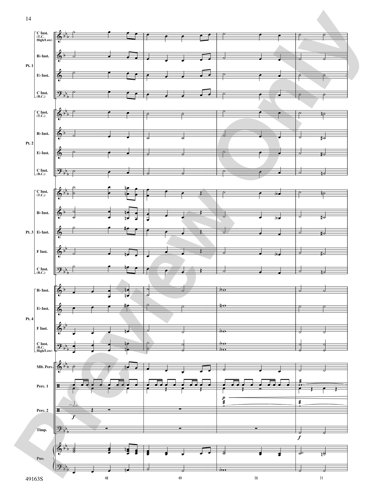 Christmas Holiday March: Flexible Band/String Ensemble Score & Parts