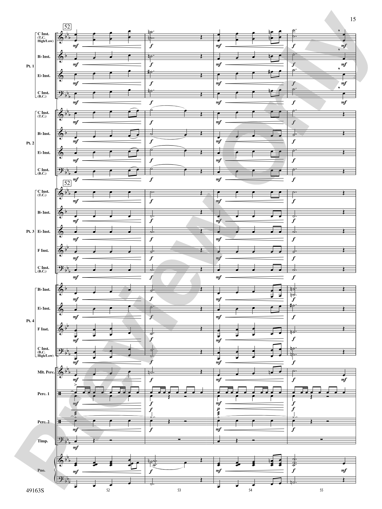 Christmas Holiday March: Flexible Band/String Ensemble Score & Parts