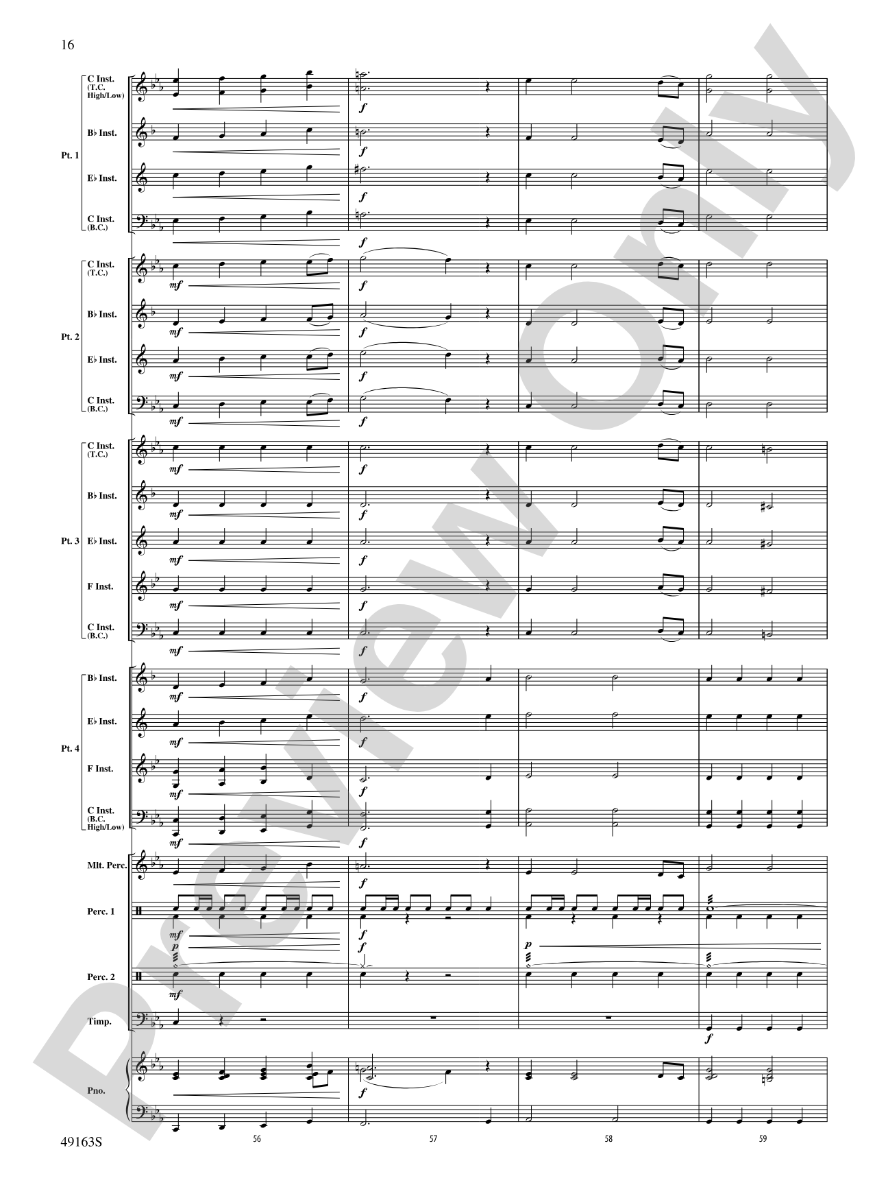 Christmas Holiday March: Flexible Band/String Ensemble Score & Parts