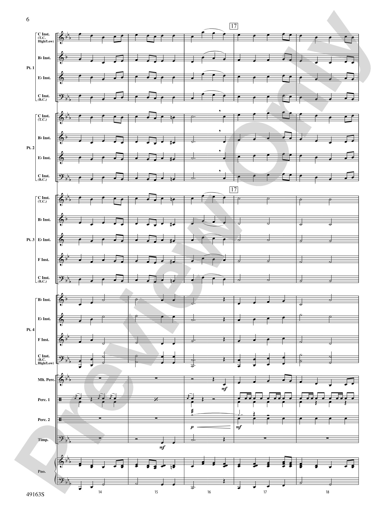 Christmas Holiday March: Flexible Band/String Ensemble Score & Parts