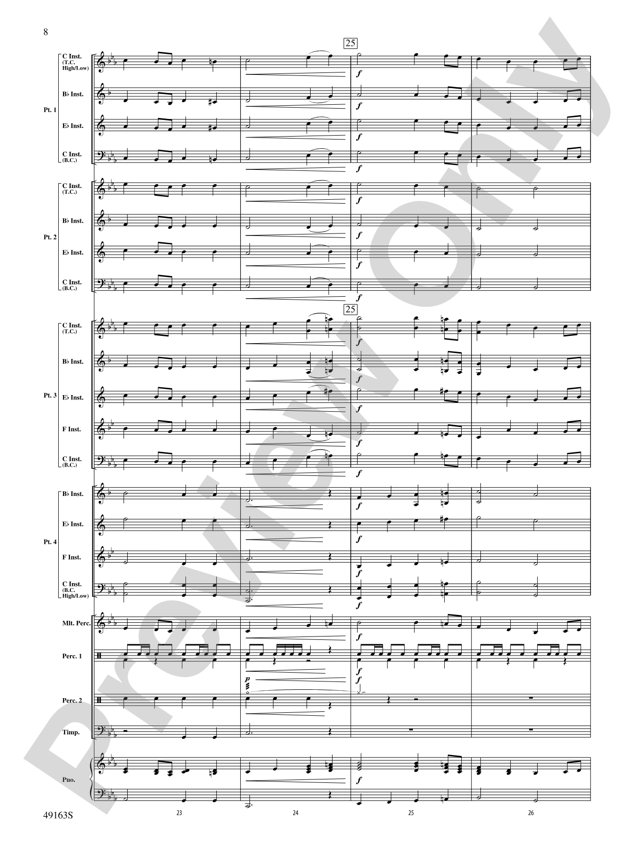 Christmas Holiday March: Flexible Band/String Ensemble Score & Parts