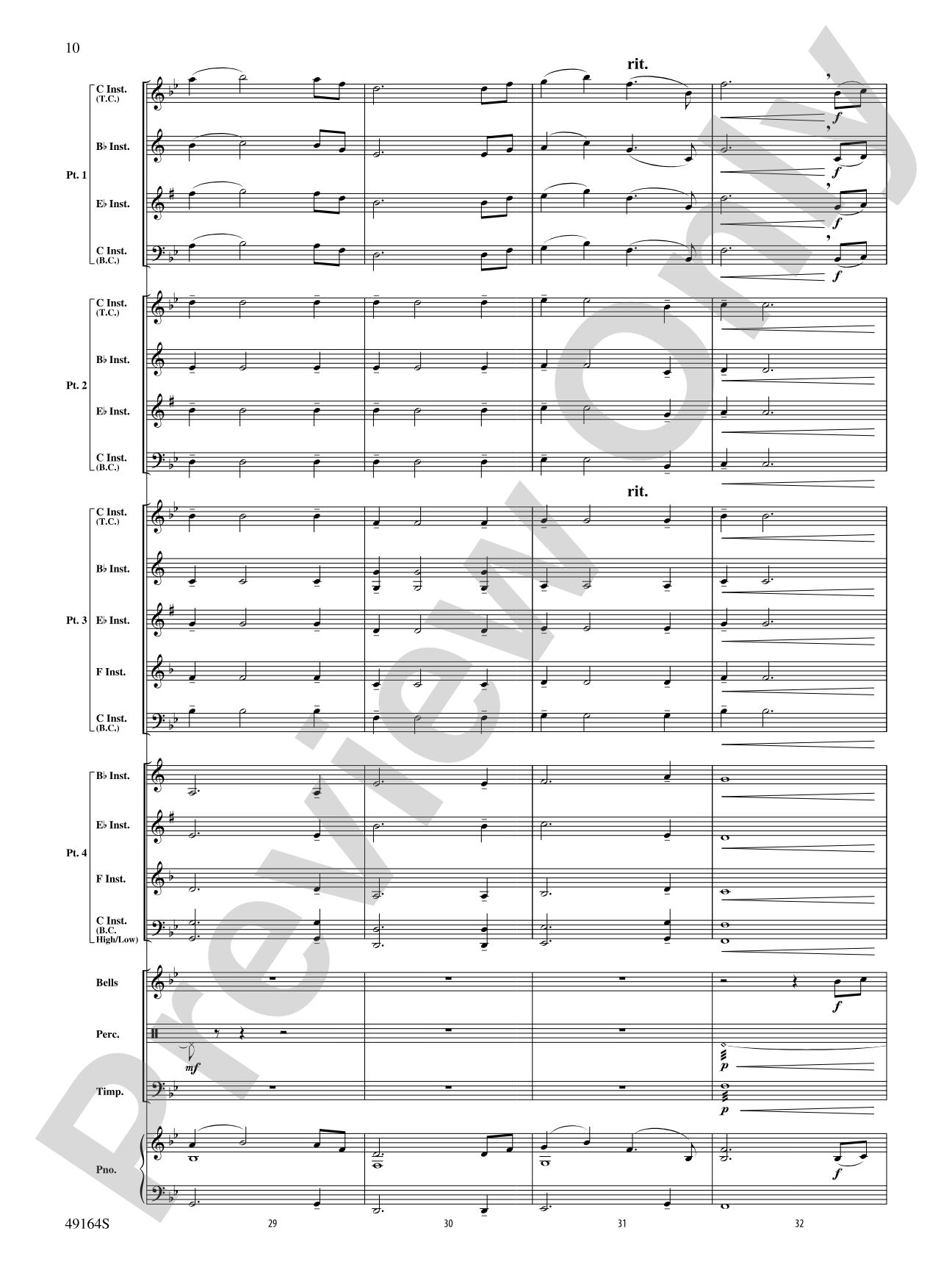 Down by the Salley Gardens: Flexible Band/String Ensemble Score & Parts