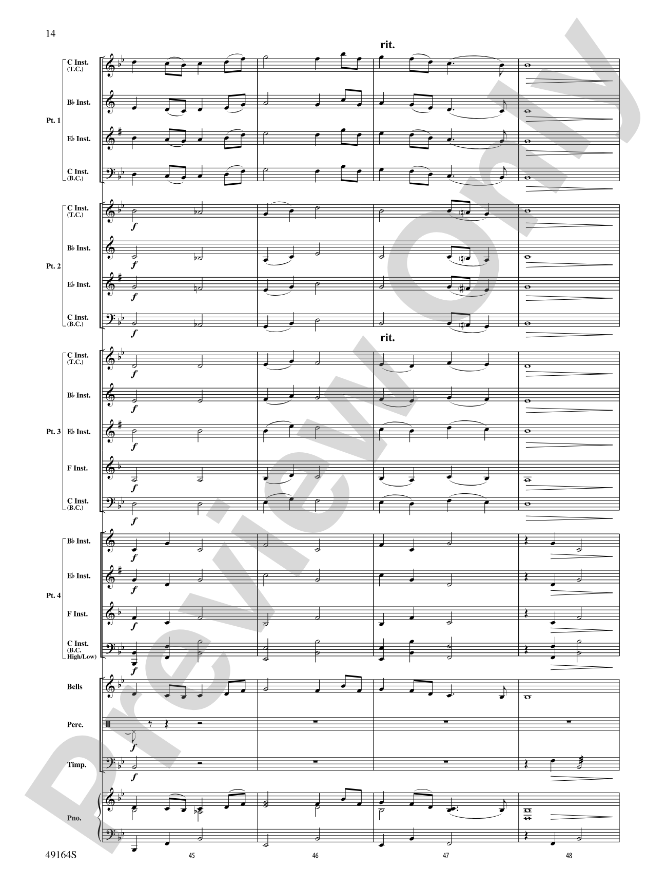 Down by the Salley Gardens: Flexible Band/String Ensemble Score & Parts
