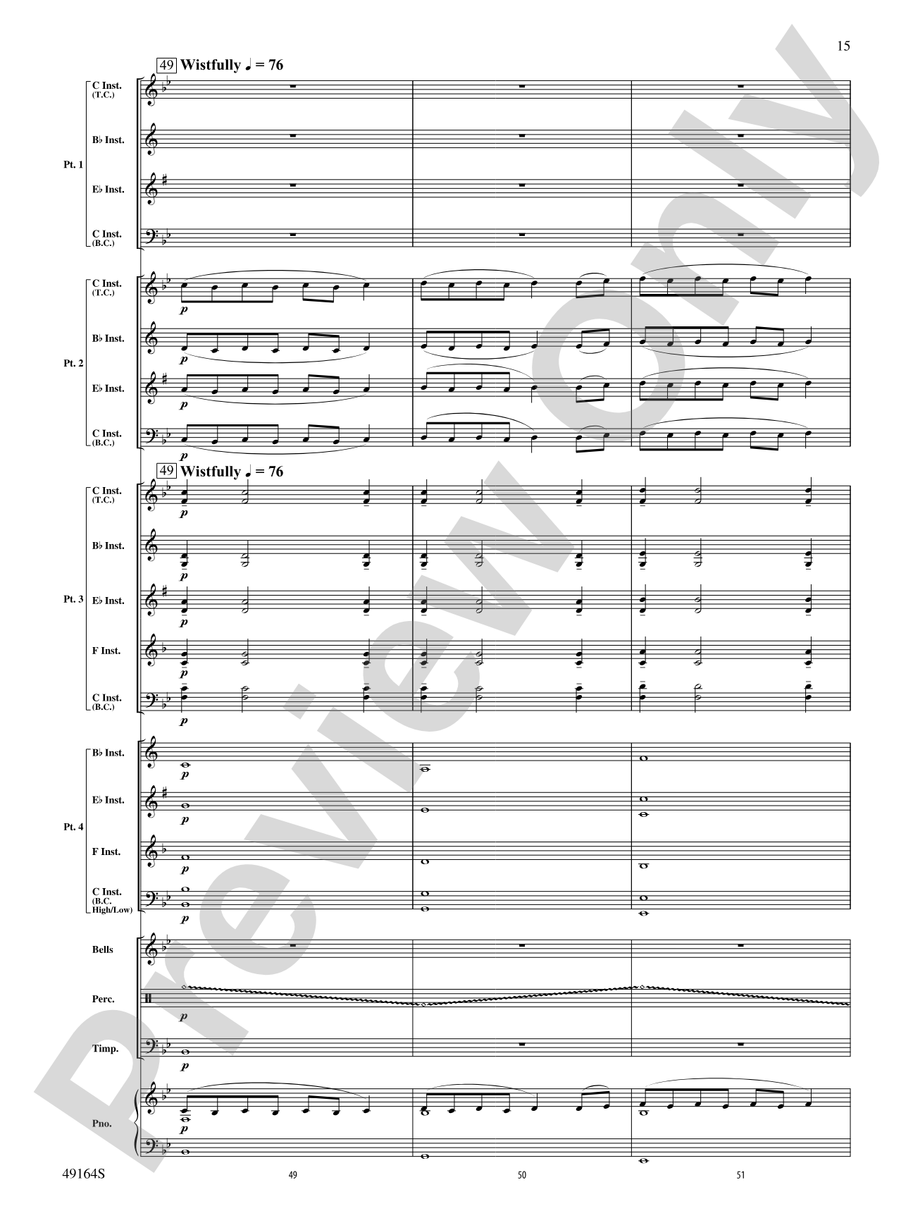 Down by the Salley Gardens: Flexible Band/String Ensemble Score & Parts
