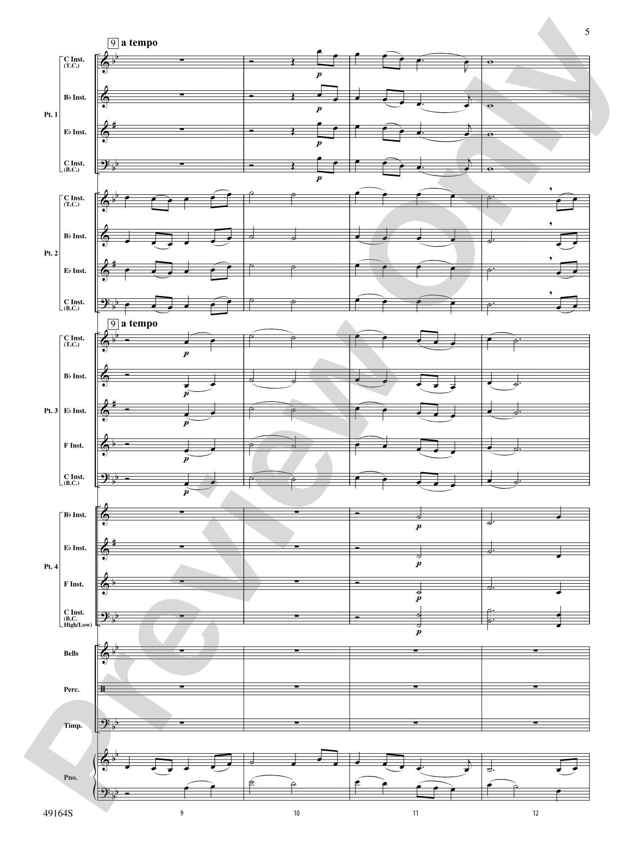 Down by the Salley Gardens: Flexible Band/String Ensemble Score & Parts