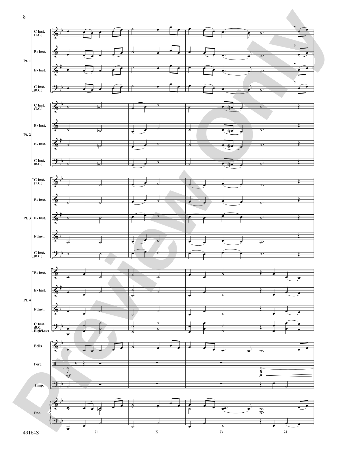 Down by the Salley Gardens: Flexible Band/String Ensemble Score & Parts