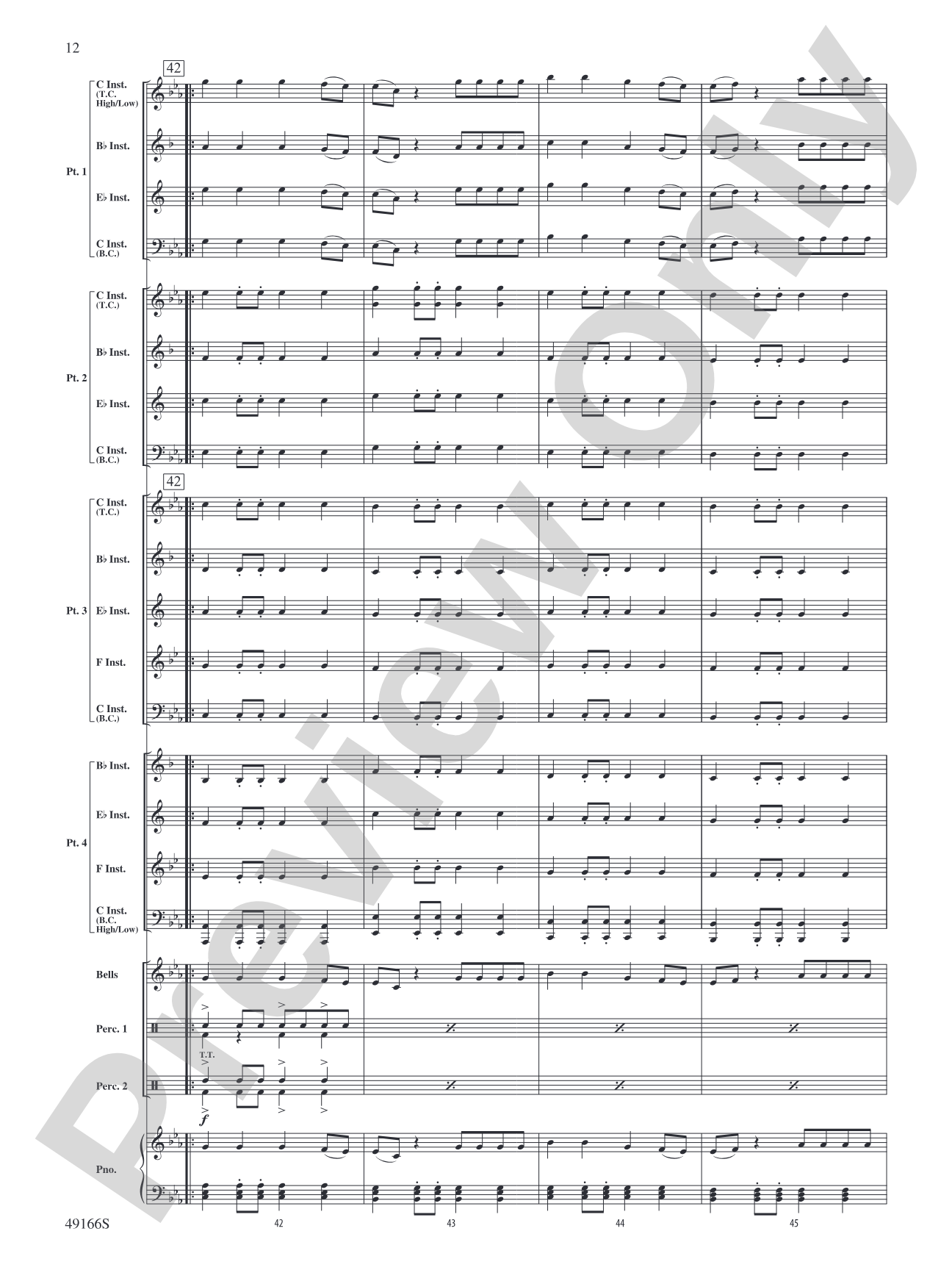High Hopes: Flexible Band/String Ensemble Score & Parts