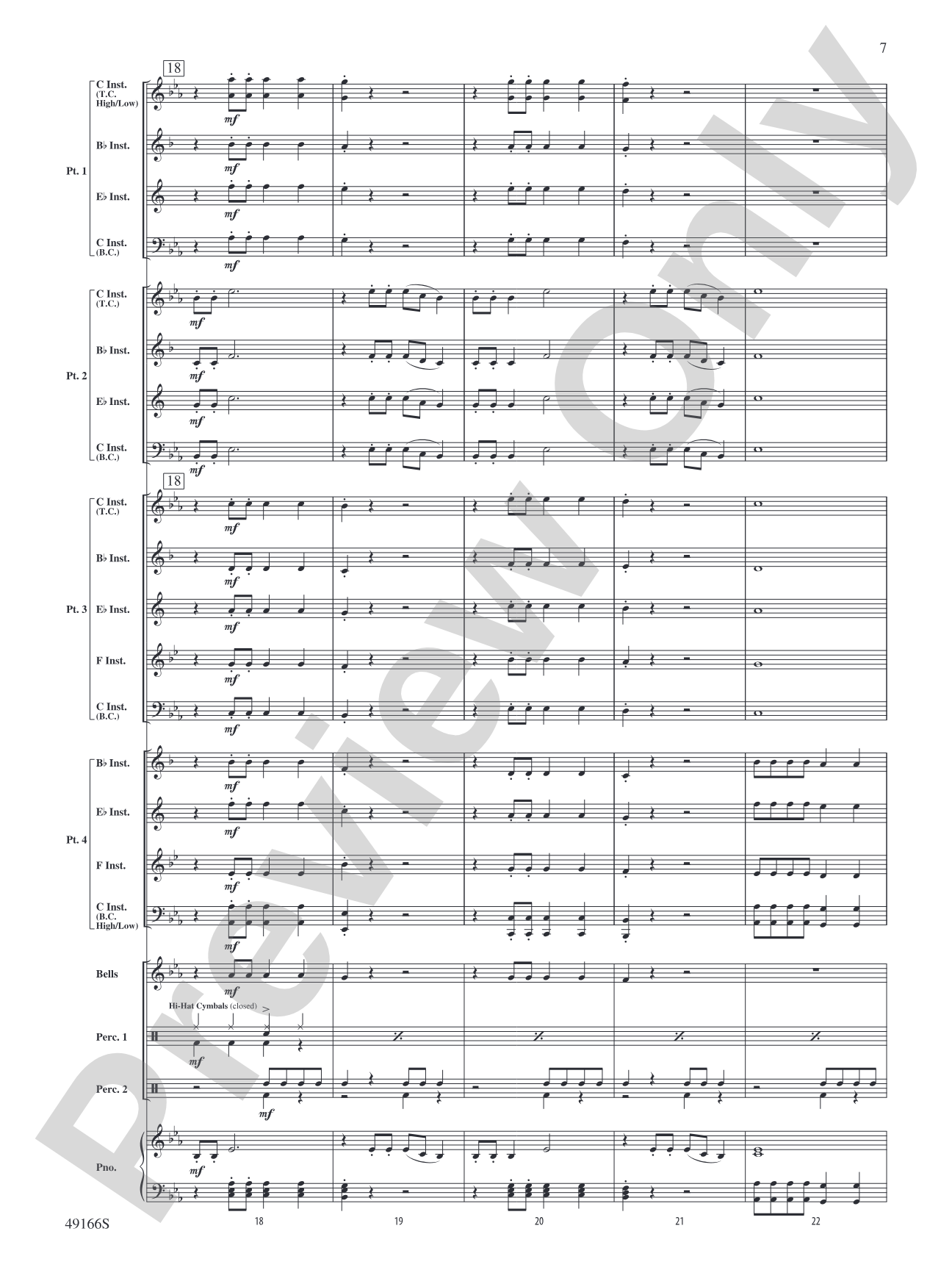 High Hopes: Flexible Band/String Ensemble Score & Parts