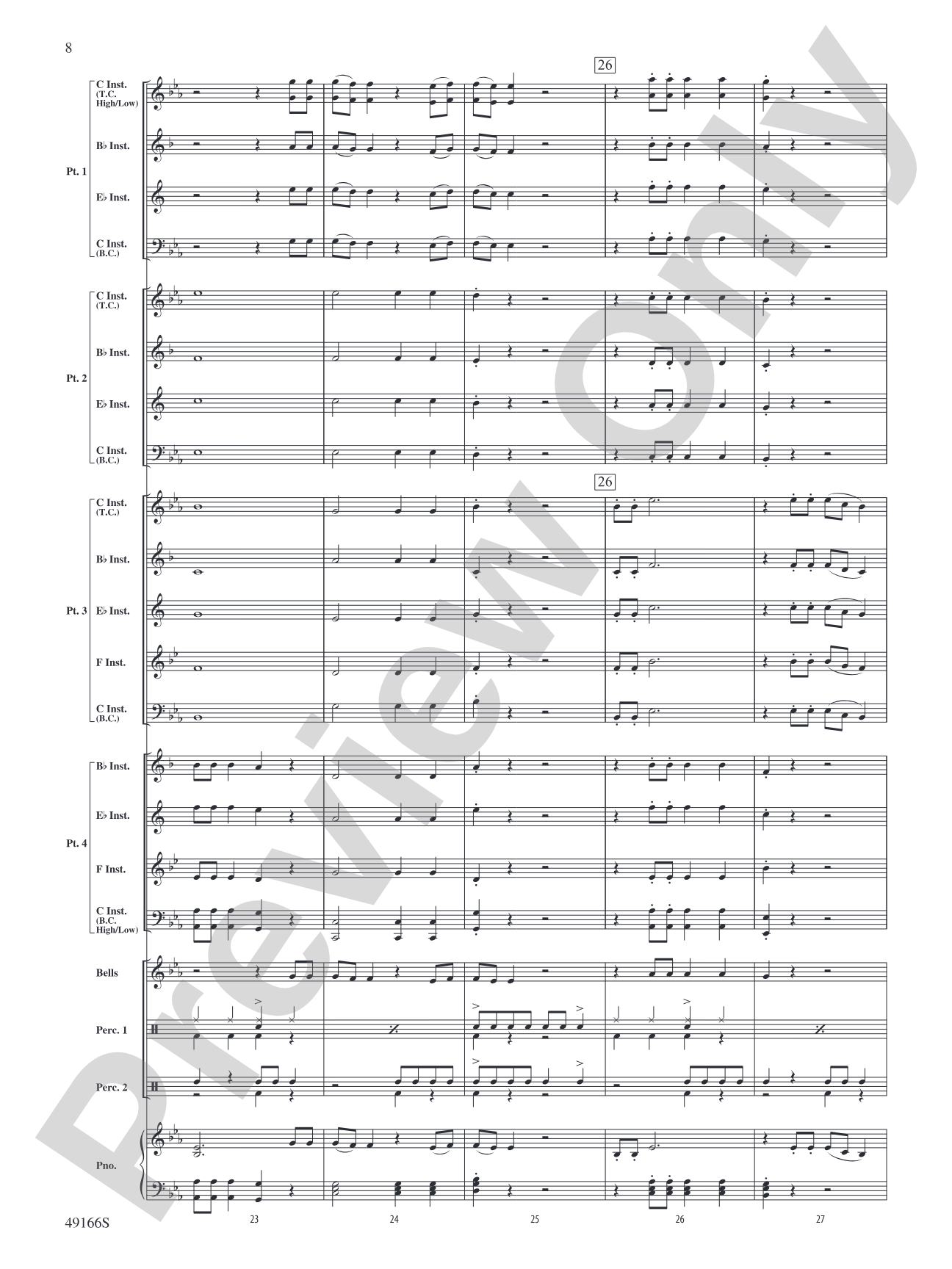 High Hopes: Flexible Band/String Ensemble Score & Parts