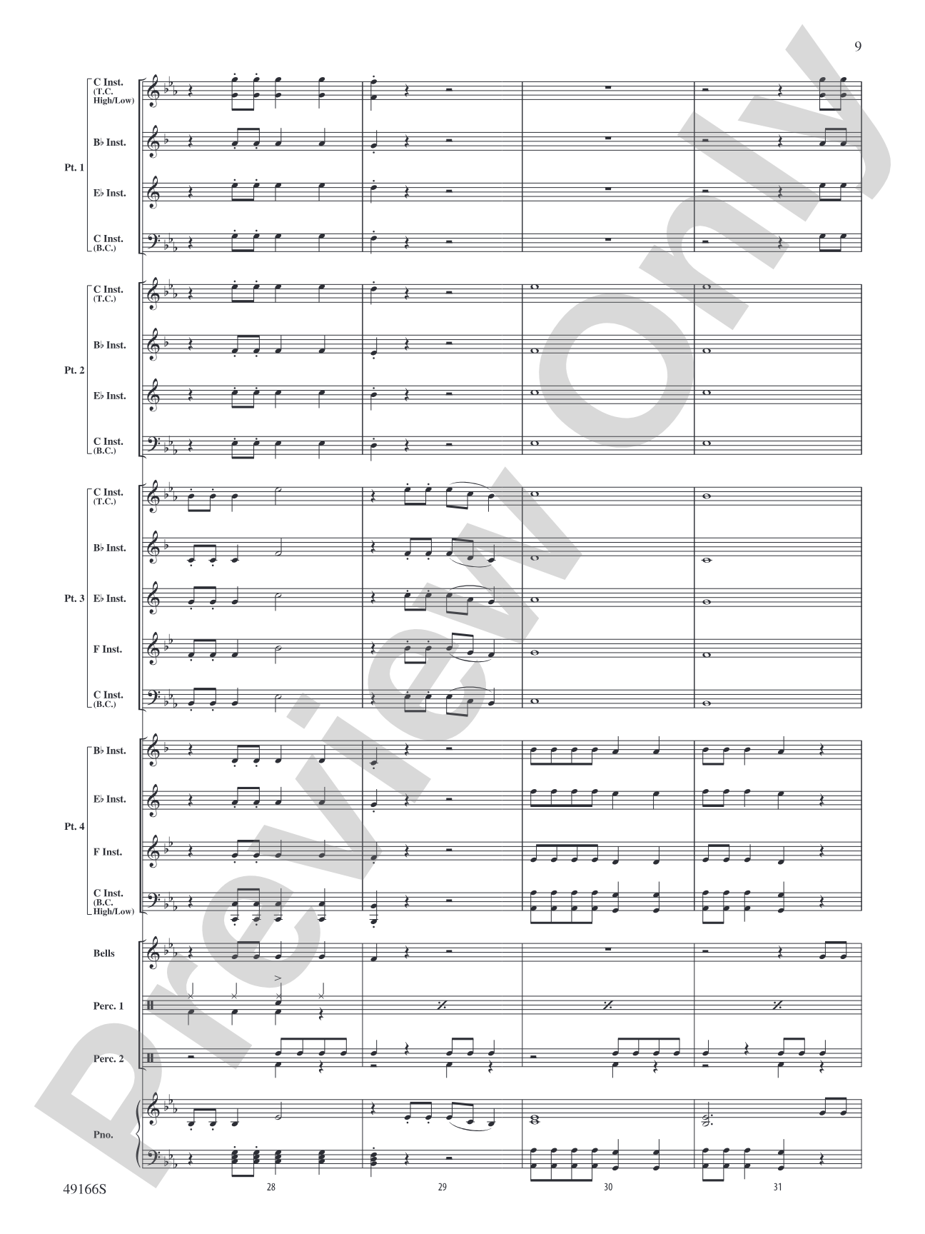 High Hopes: Flexible Band/String Ensemble Score & Parts