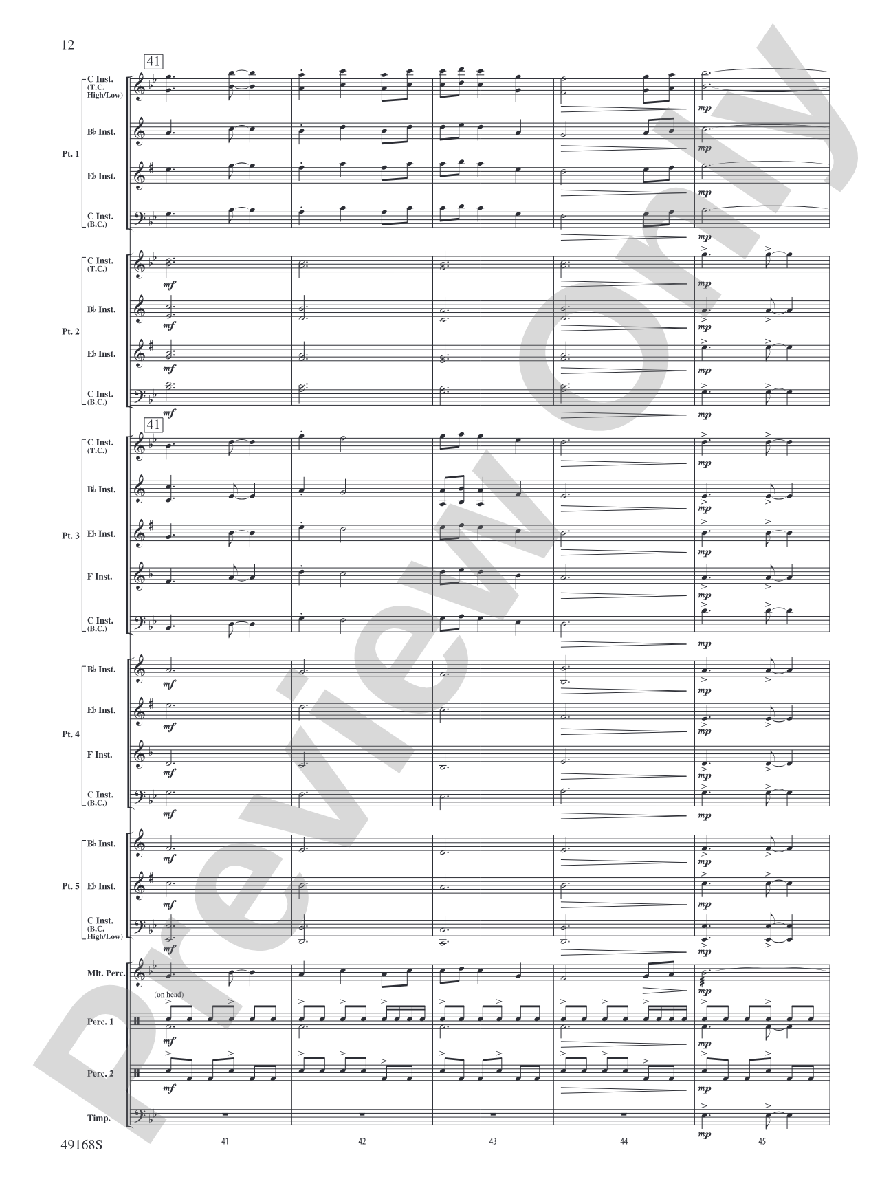 Derivations: Flexible Band/String Ensemble Score & Parts