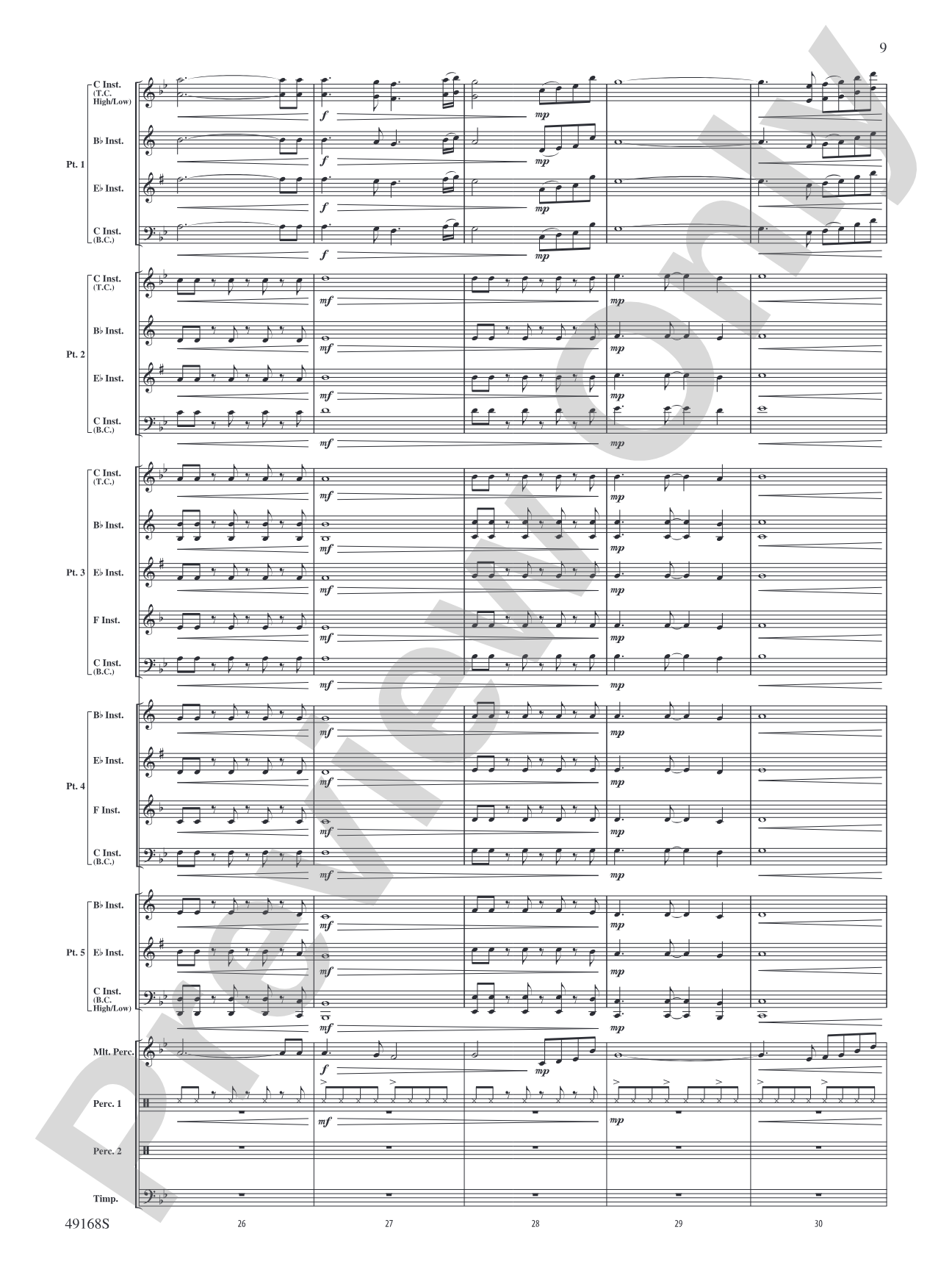 Derivations: Flexible Band/String Ensemble Score & Parts