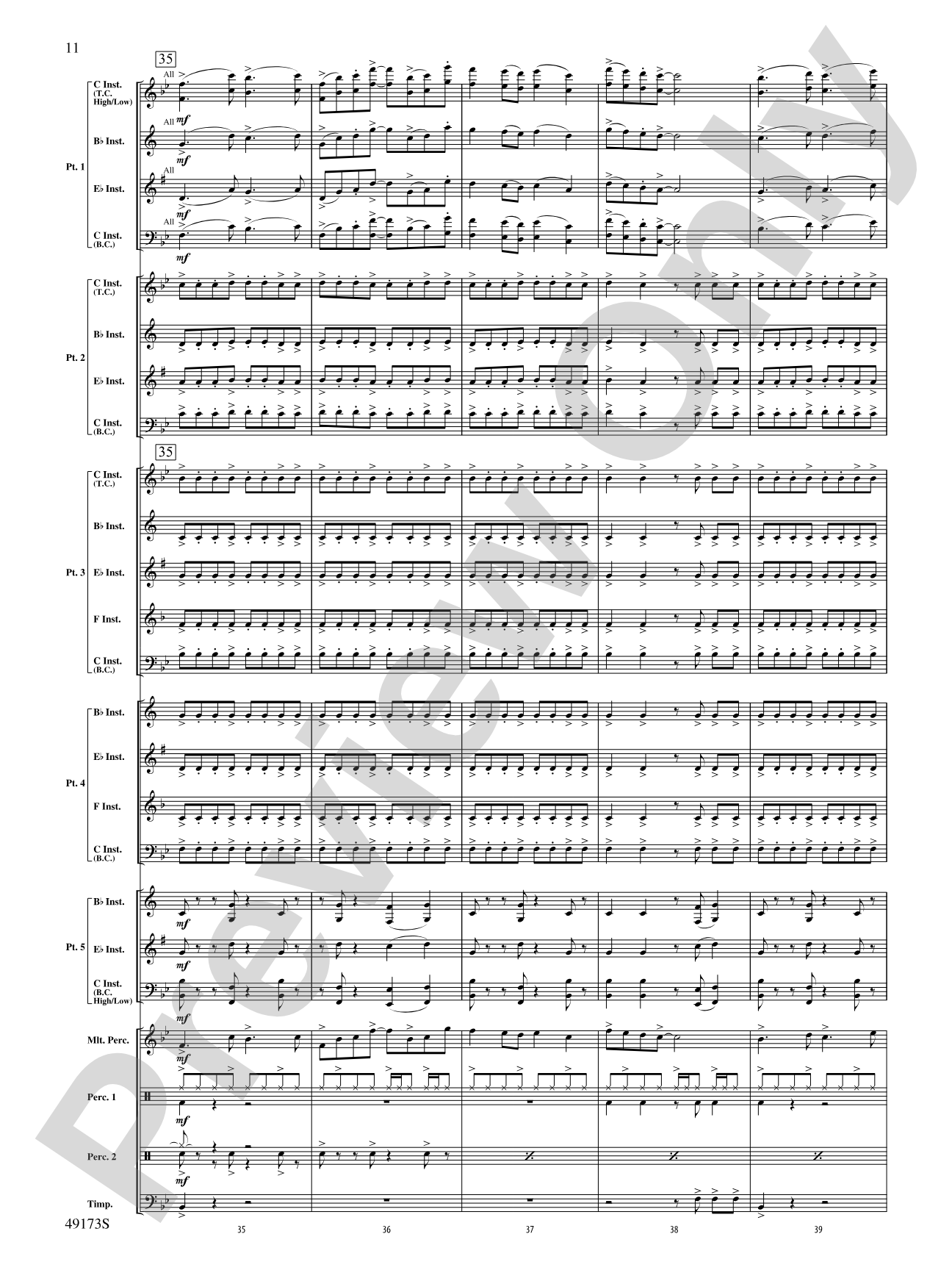 Shine Bright: Flexible Band/String Ensemble Score & Parts