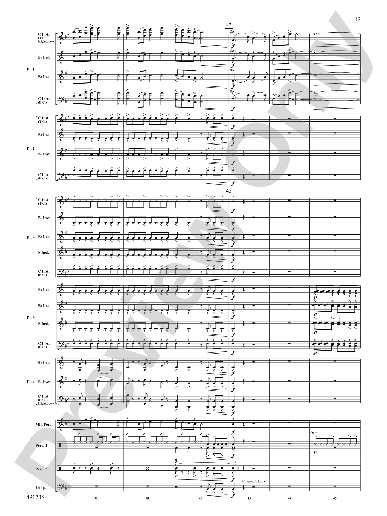 Shine Bright: Flexible Band/String Ensemble Score & Parts