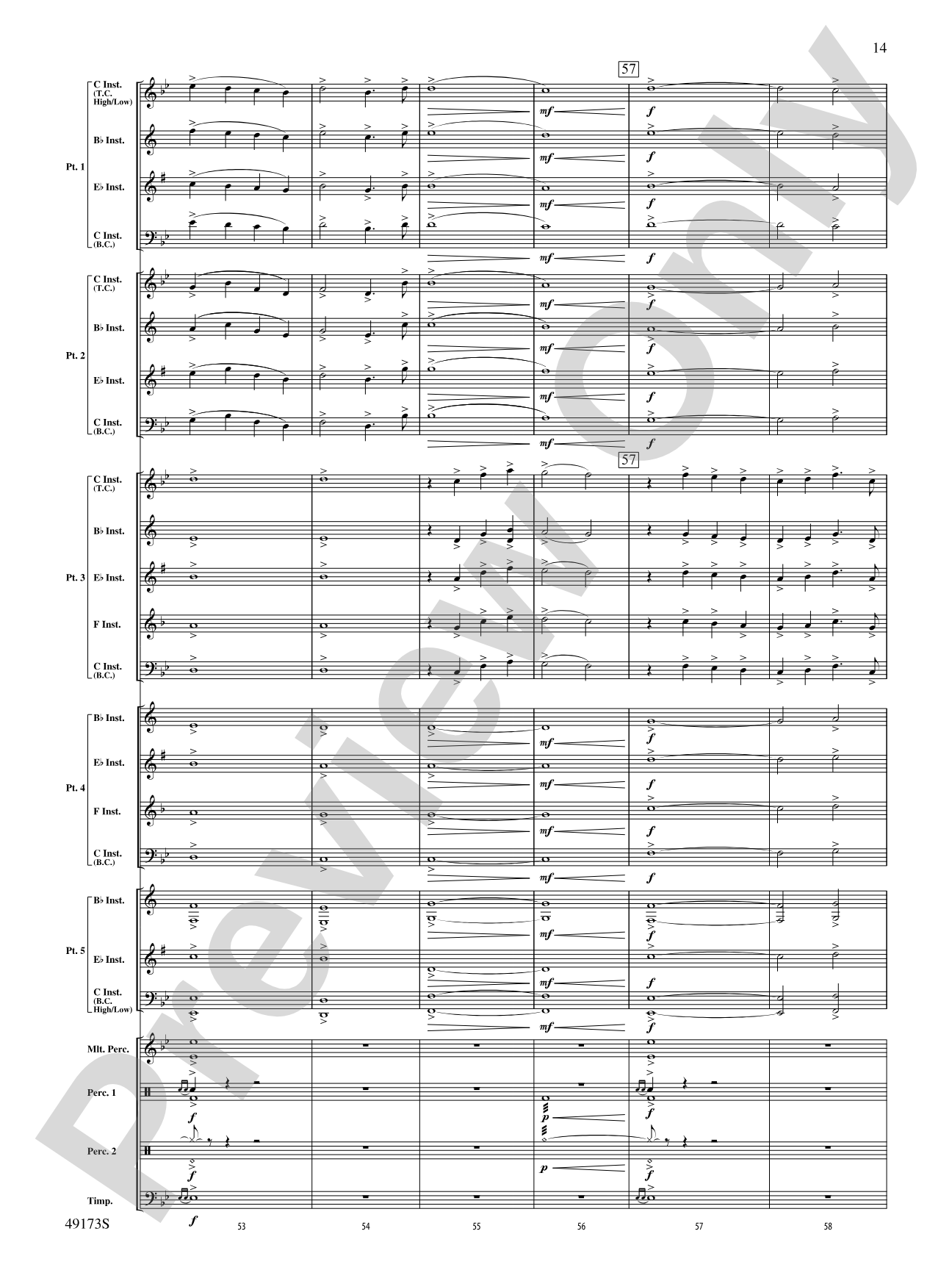 Shine Bright: Flexible Band/String Ensemble Score & Parts