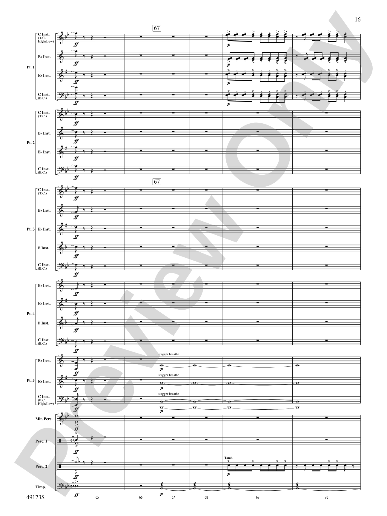 Shine Bright: Flexible Band/String Ensemble Score & Parts