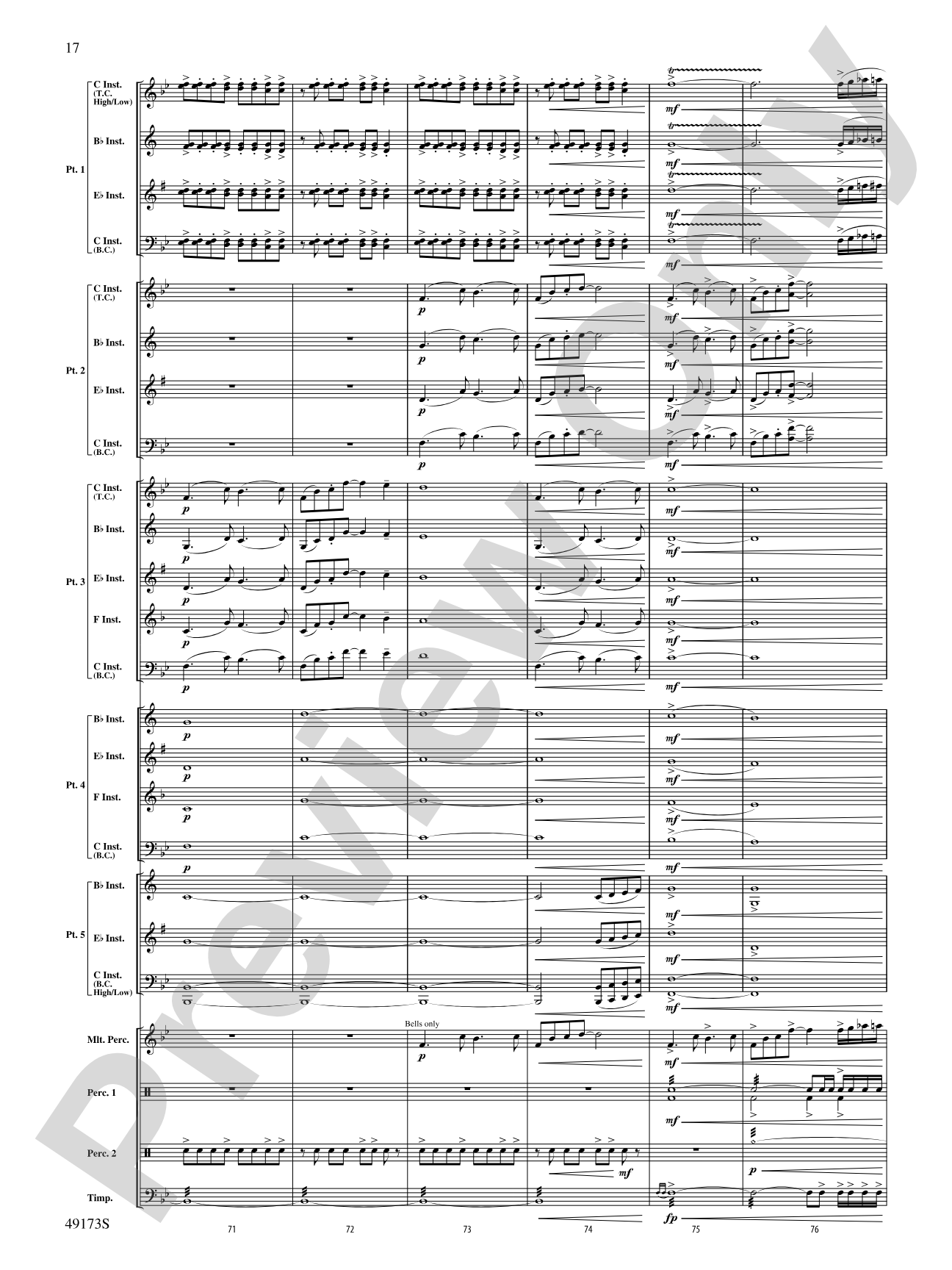 Shine Bright: Flexible Band/String Ensemble Score & Parts