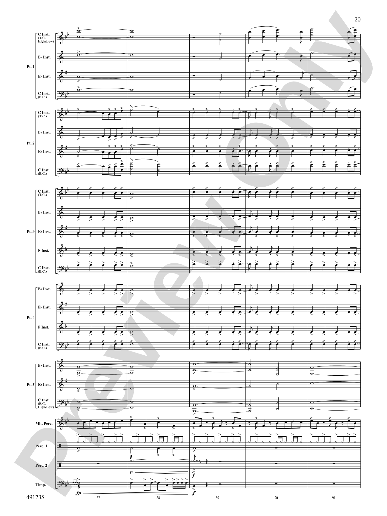 Shine Bright: Flexible Band/String Ensemble Score & Parts