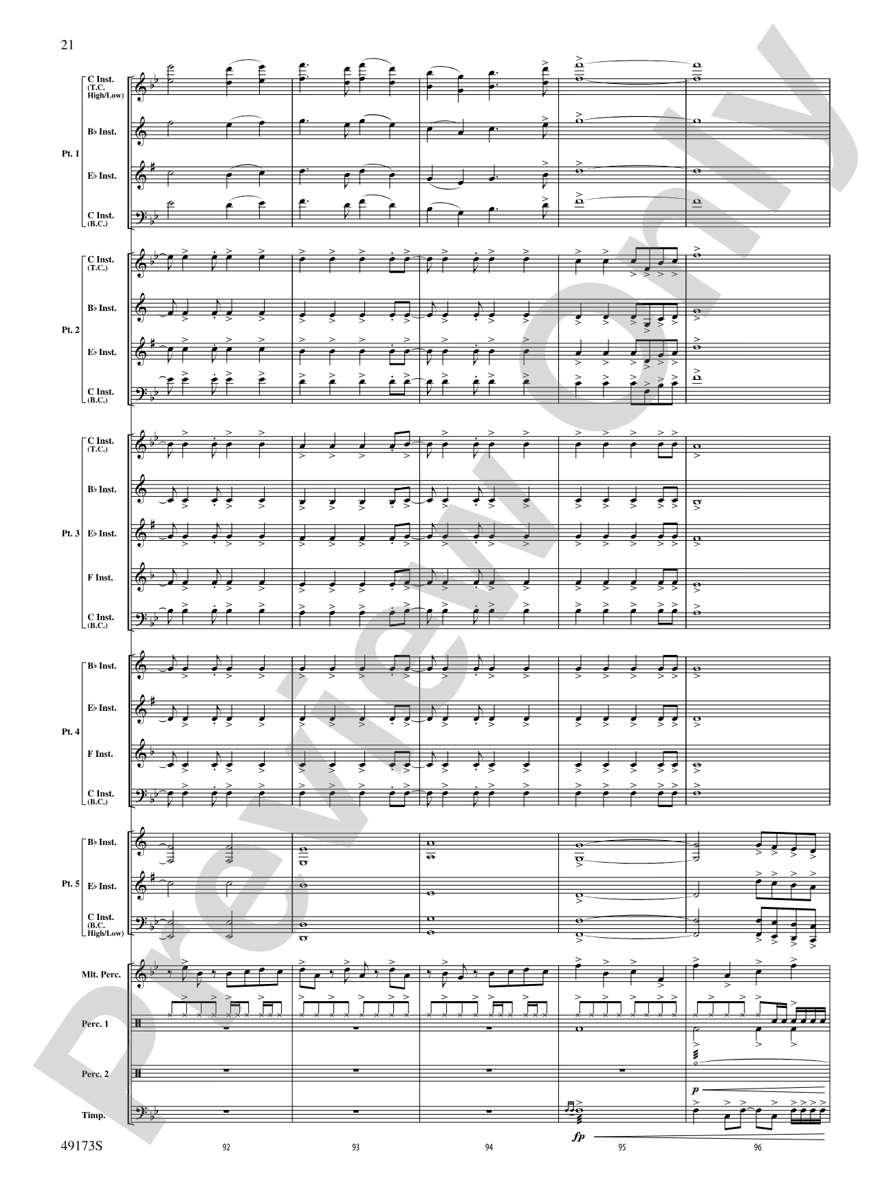 Shine Bright: Flexible Band/String Ensemble Score & Parts