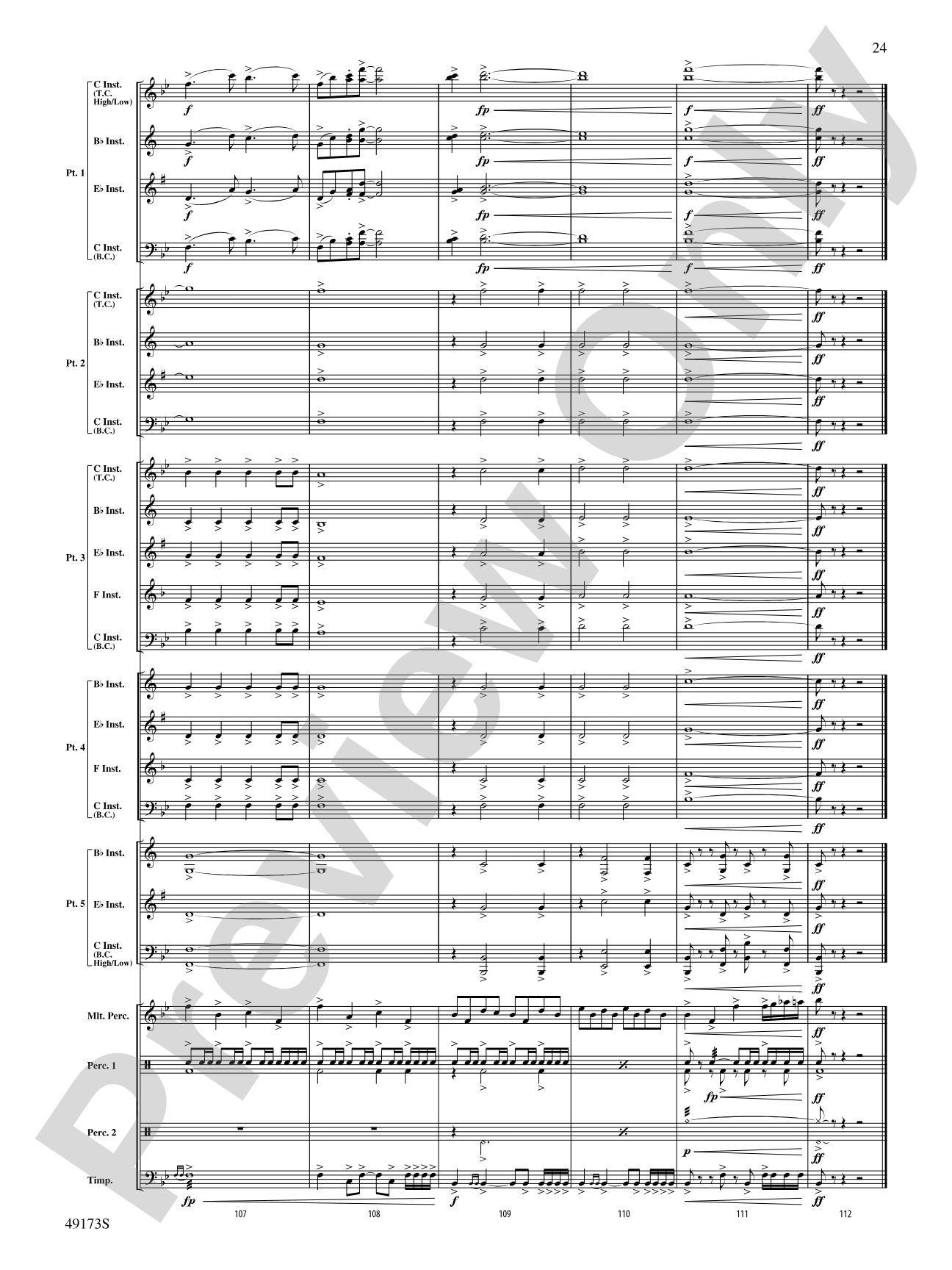 Shine Bright: Flexible Band/String Ensemble Score & Parts