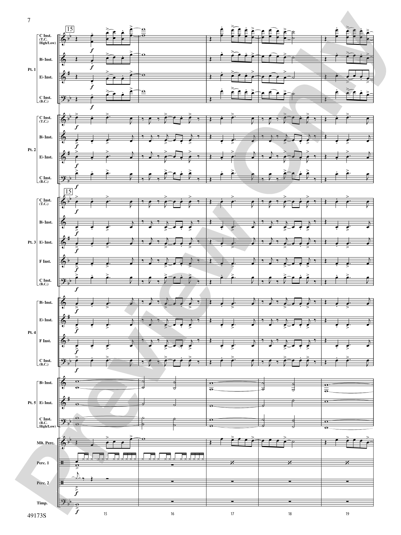 Shine Bright: Flexible Band/String Ensemble Score & Parts