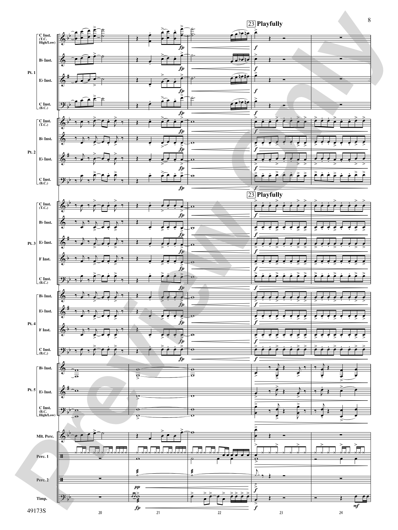 Shine Bright: Flexible Band/String Ensemble Score & Parts
