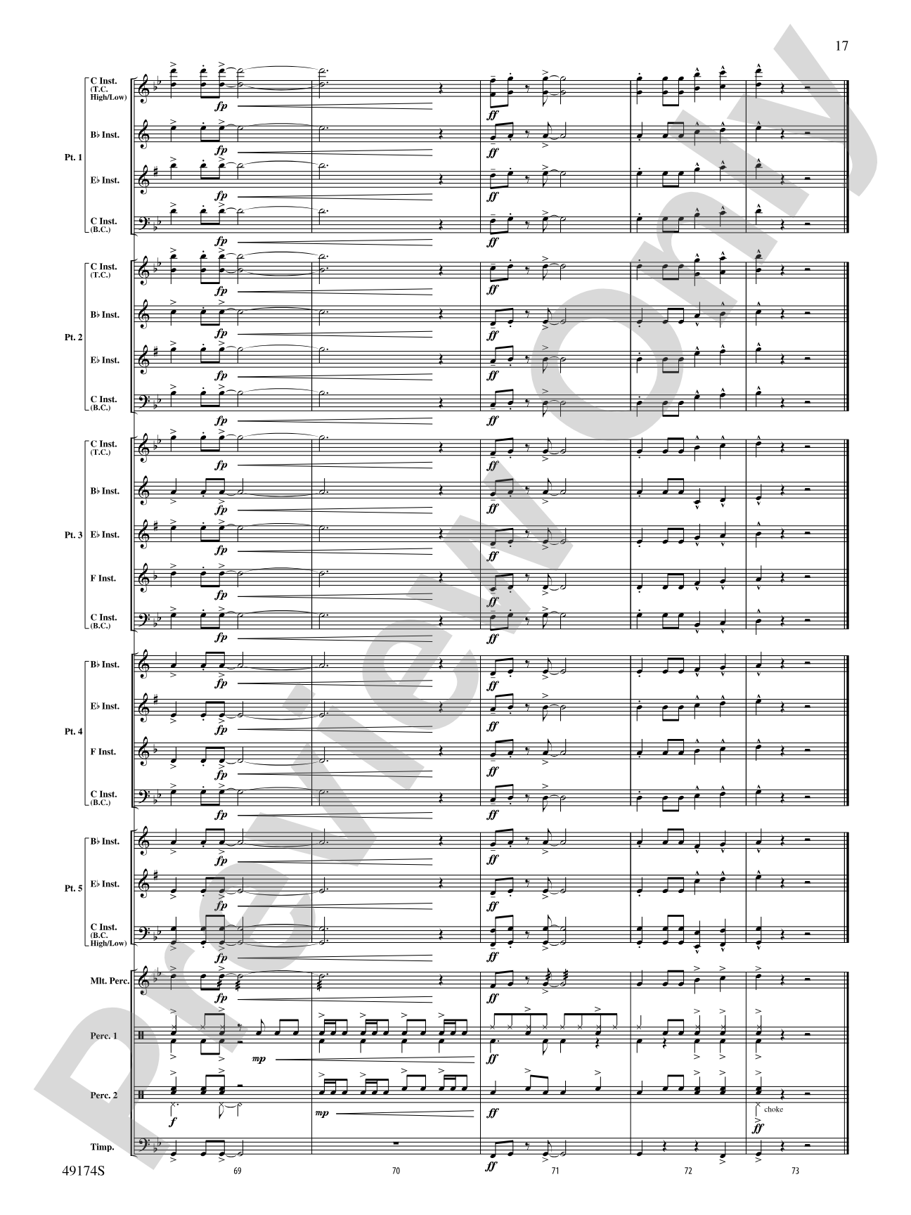 Danger Zone: Flexible Band/String Ensemble Score & Parts