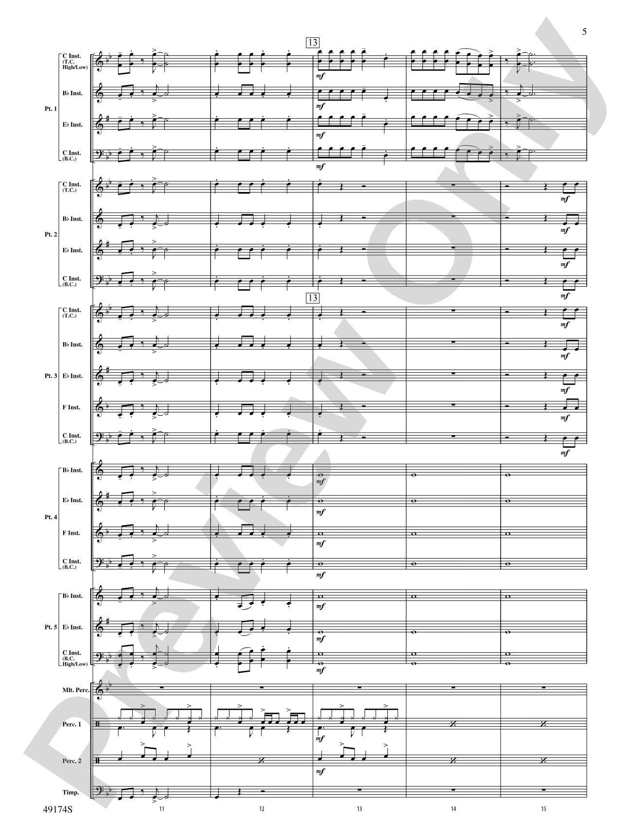 Danger Zone: Flexible Band/String Ensemble Score & Parts