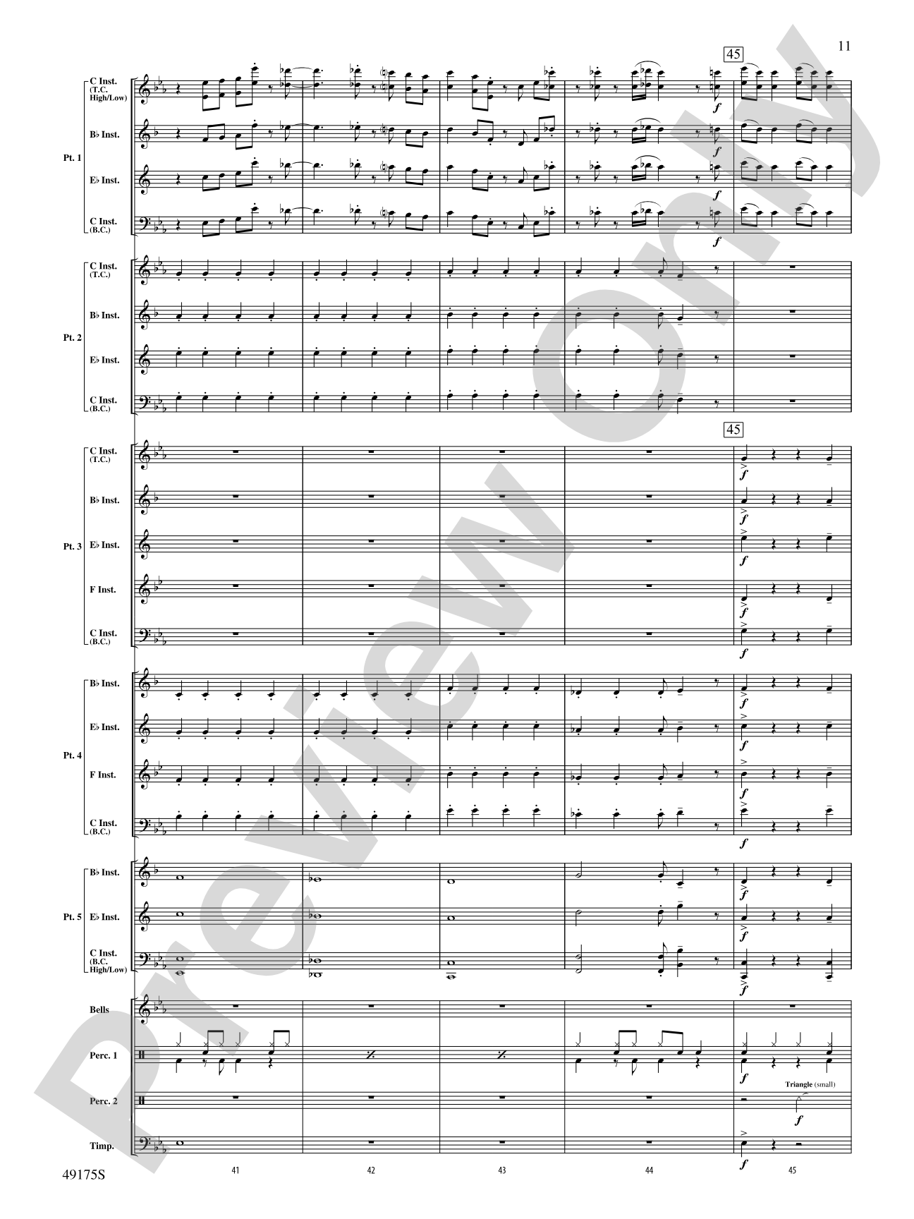 You'll Be Back: Flexible Band/String Ensemble Score & Parts